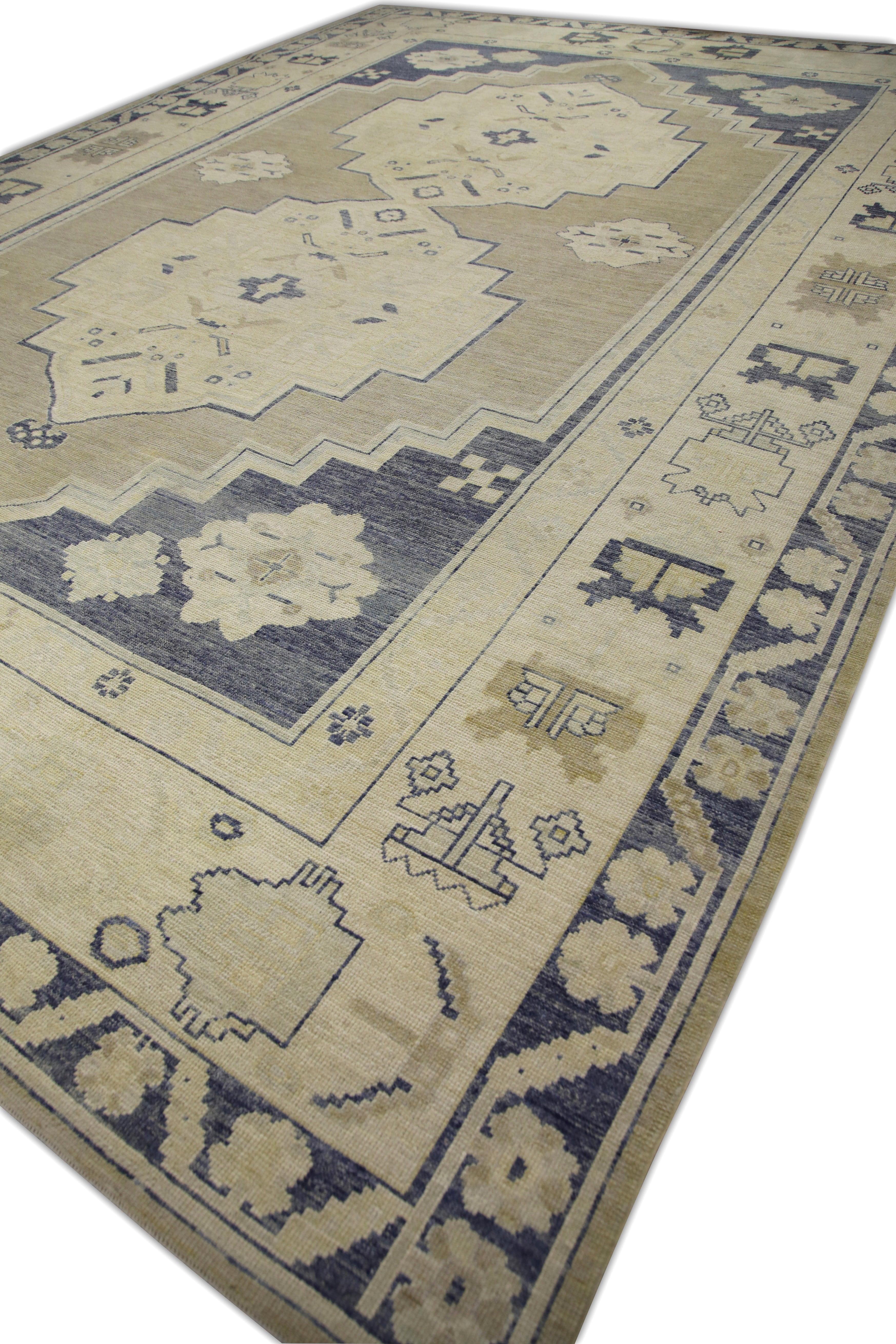 Oushak-Teppich Orientalischer handgeknüpfter türkischer Oushak 13'6