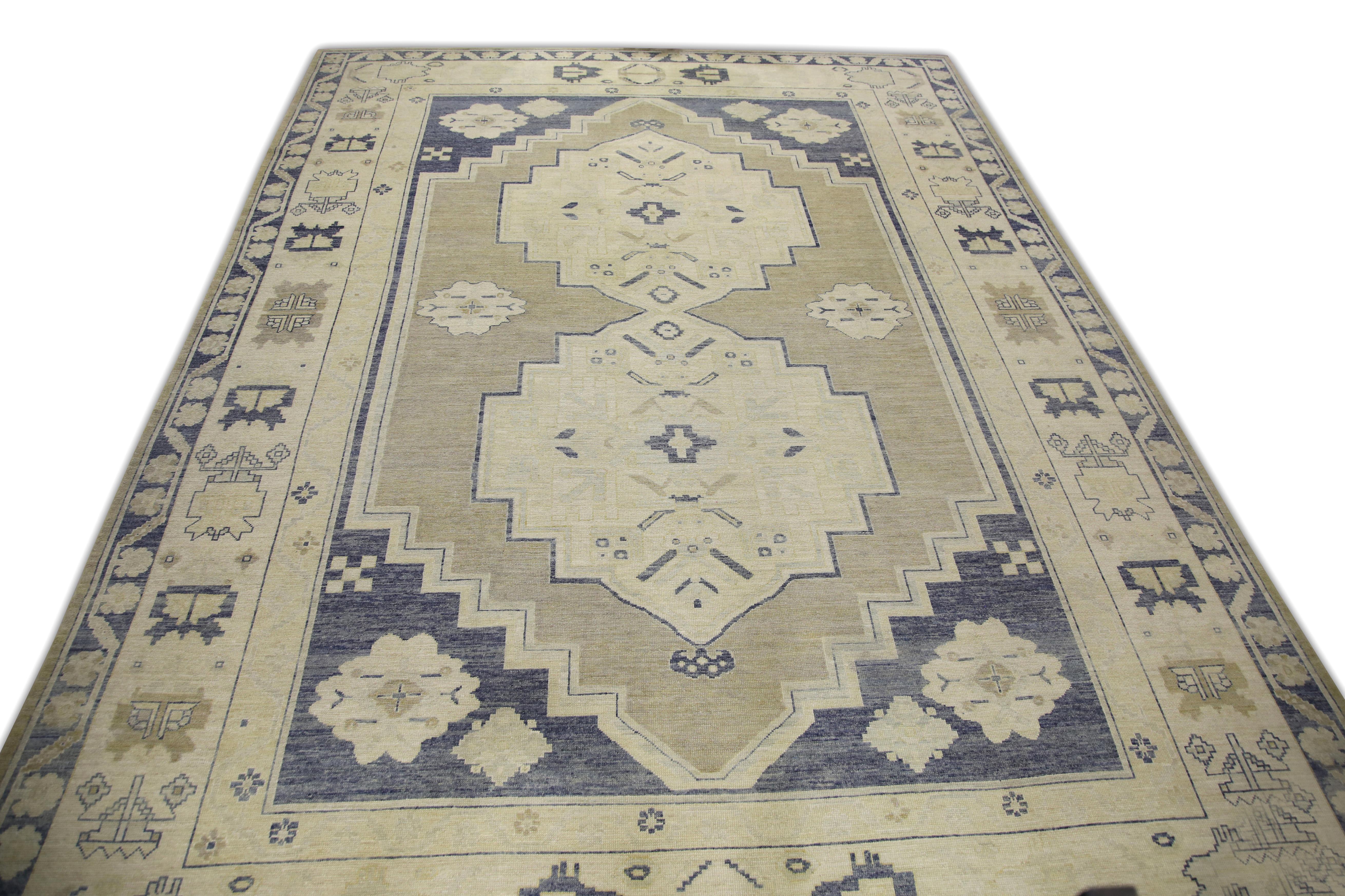 Oushak-Teppich Orientalischer handgeknüpfter türkischer Oushak 13'6