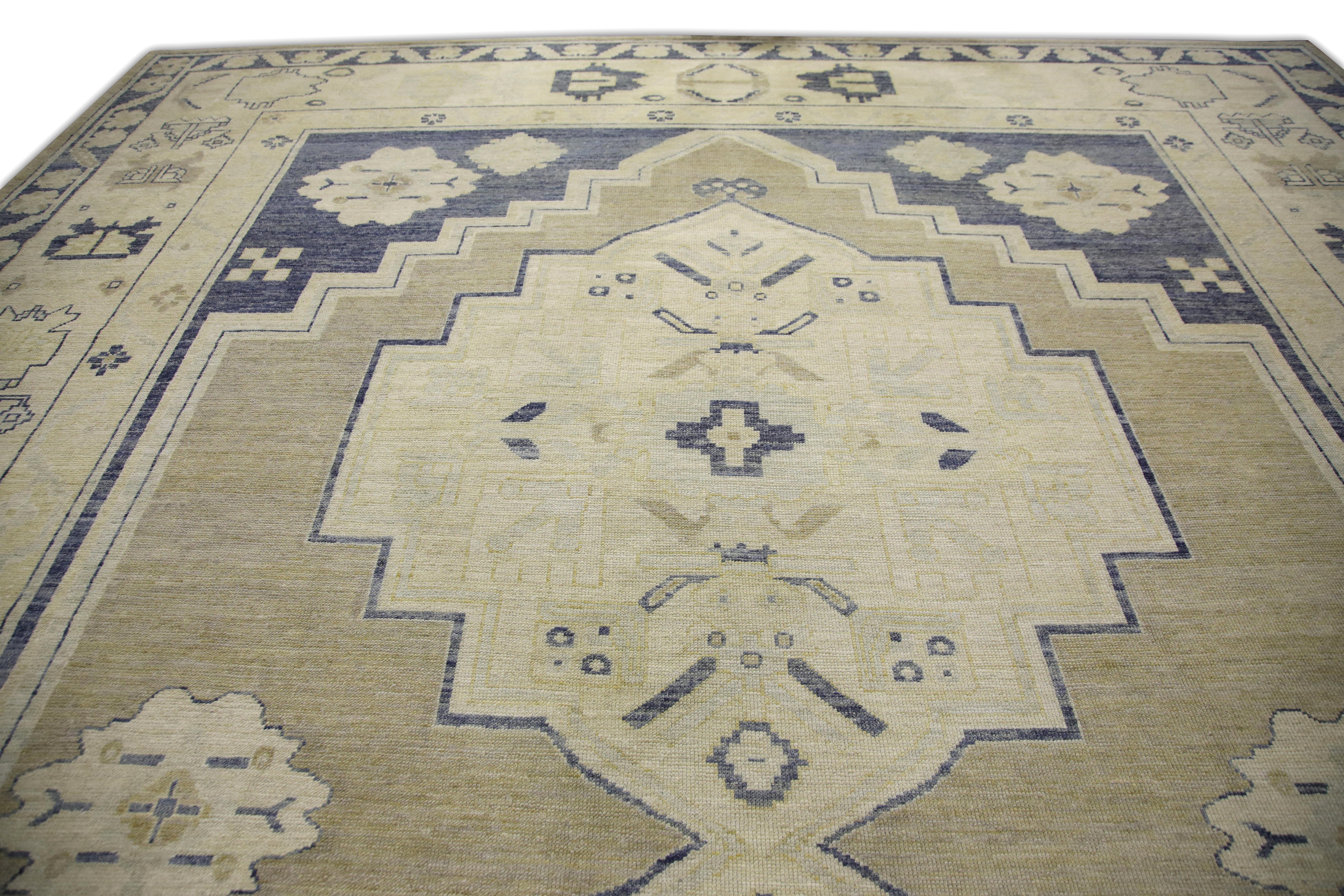 Oushak-Teppich Orientalischer handgeknüpfter türkischer Oushak 13'6