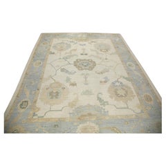 Tappeto Oushak Orientale annodato a mano Turco Oushak 14'1" x 18' #6748