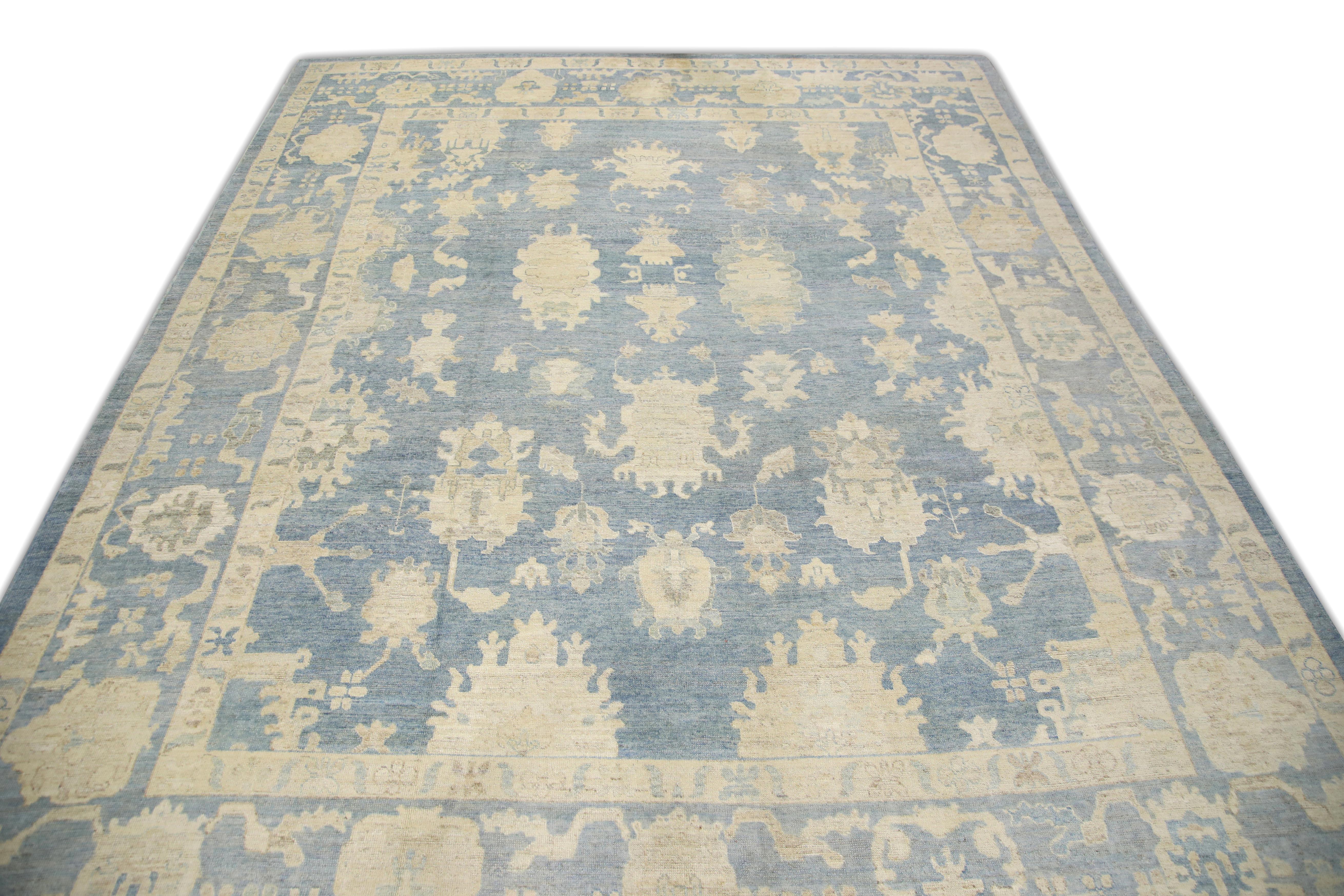 Oushak-Teppich Orientalischer handgeknüpfter türkischer Oushak 14'2