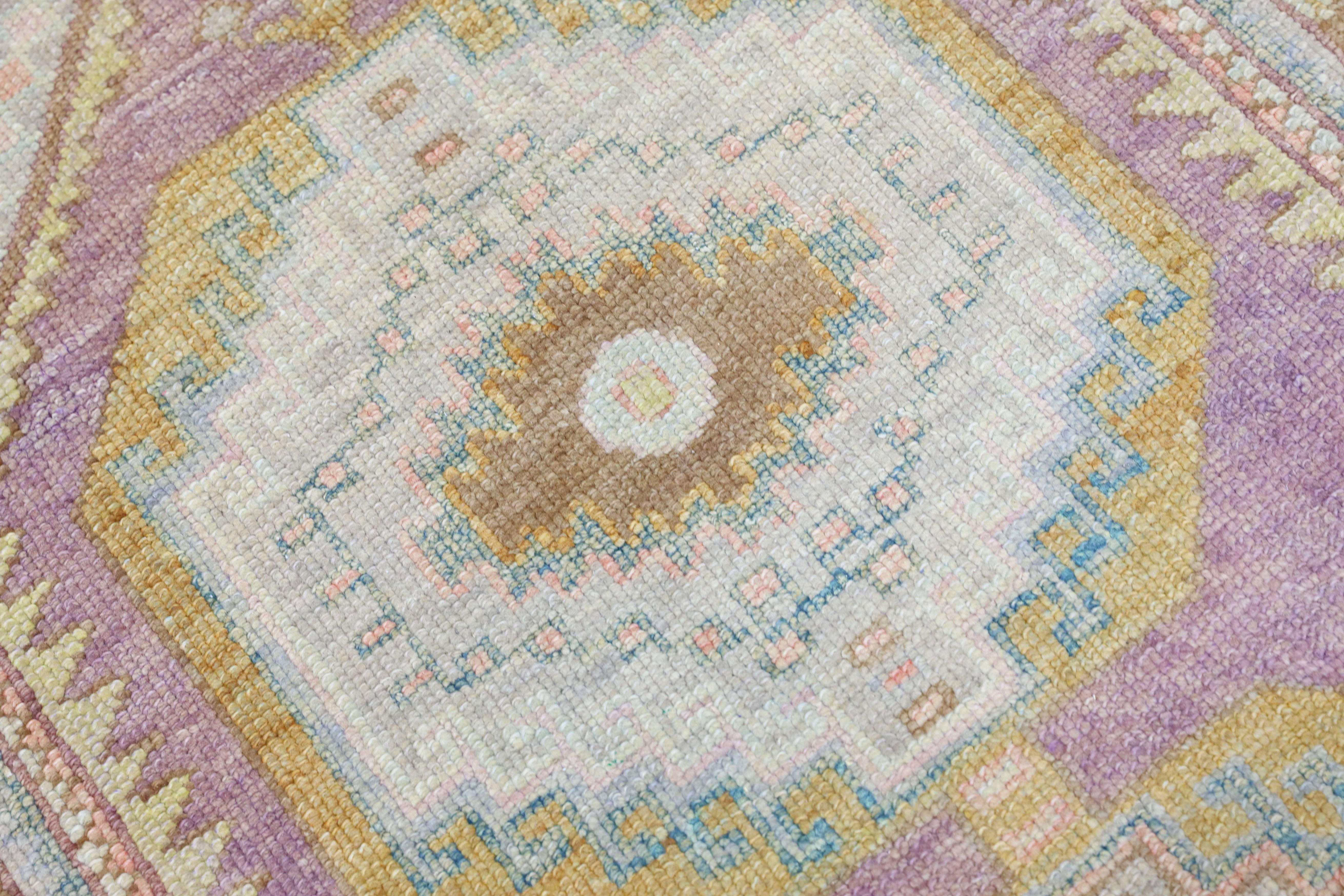 Oushak Rugs Orientale Annodato a Mano Turco Oushak 2'10