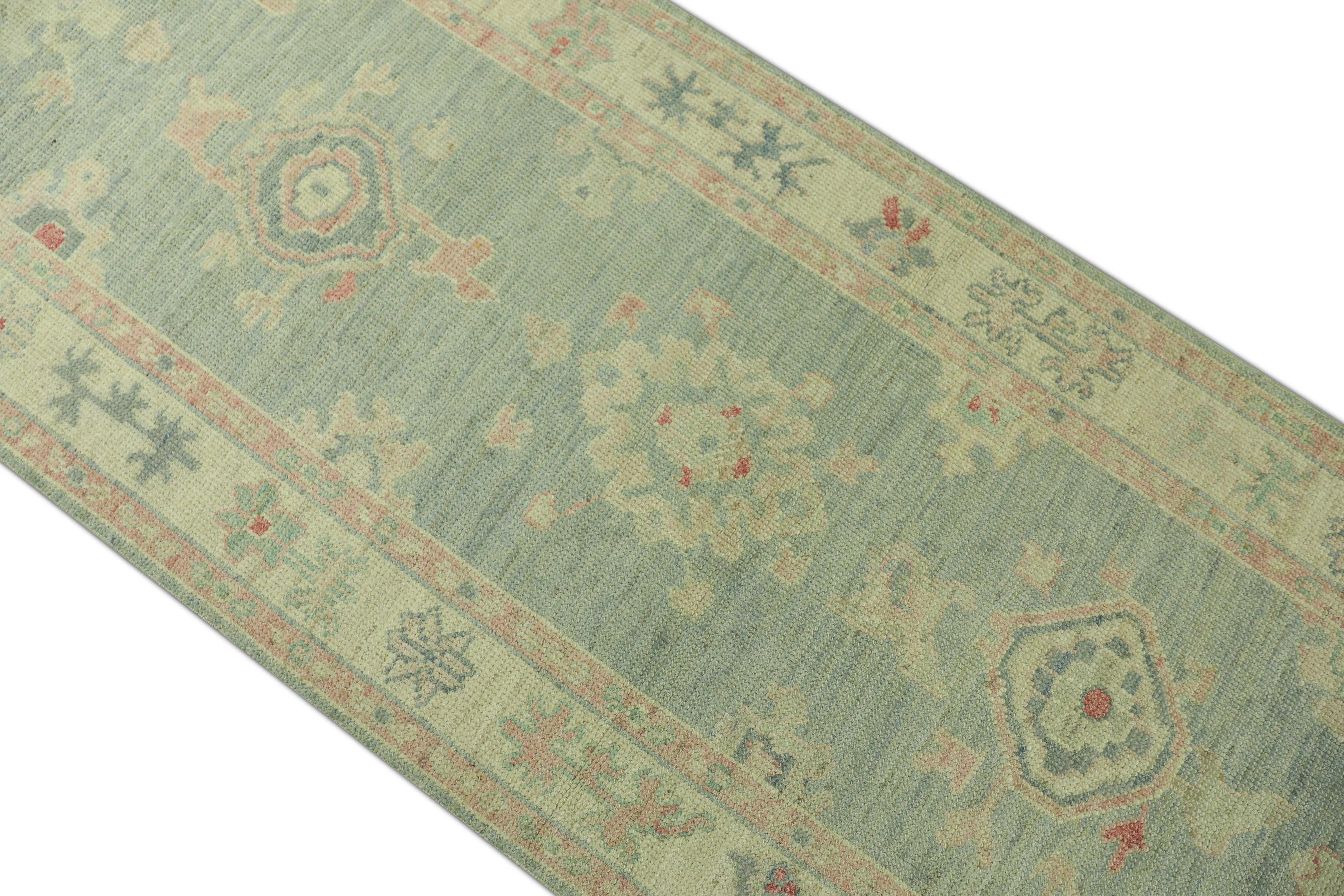 Oushak Rug Oriental Hand Knotted Turkish Oushak 2'10