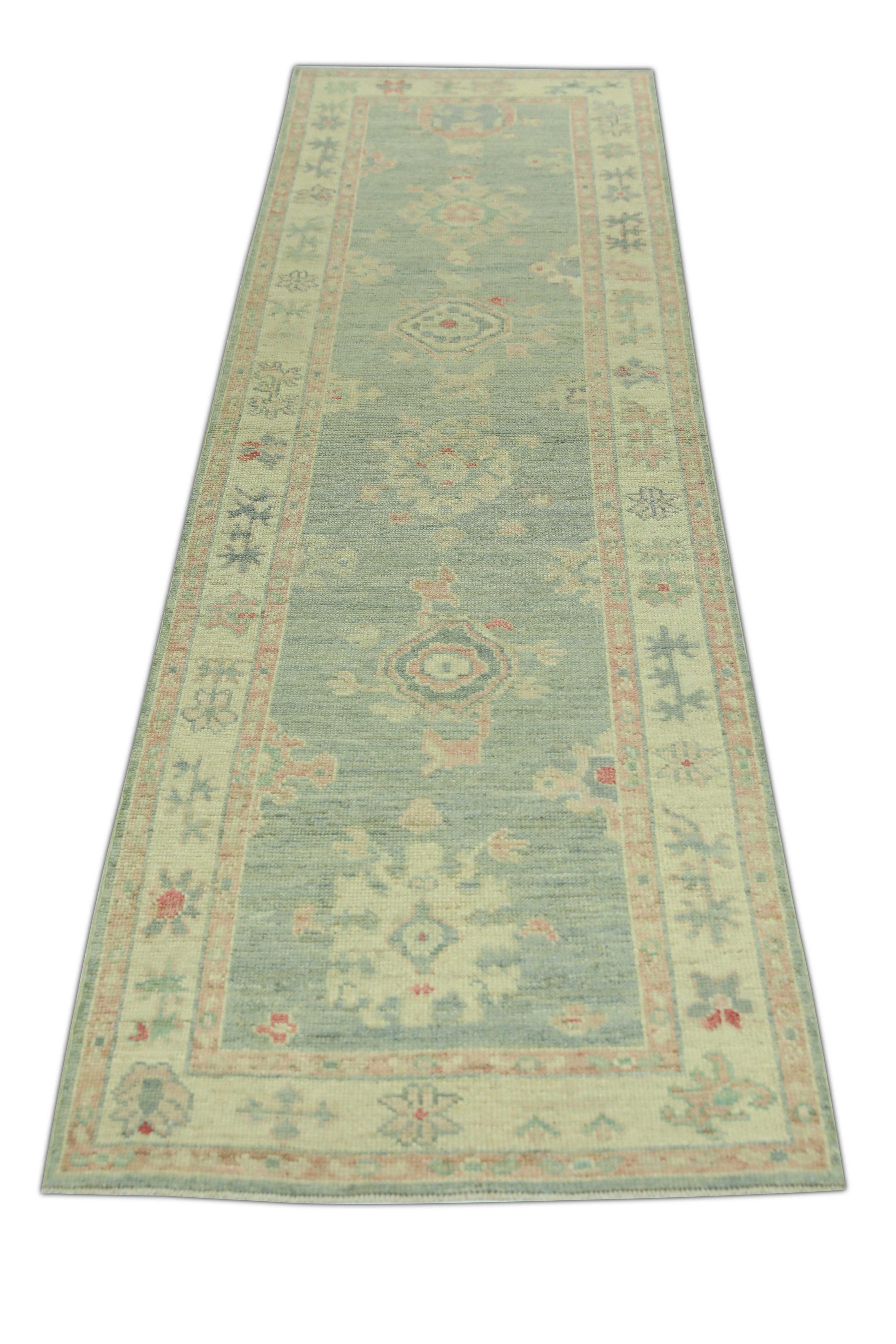 Oushak-Teppich Orientalischer handgeknüpfter türkischer Oushak 2'10