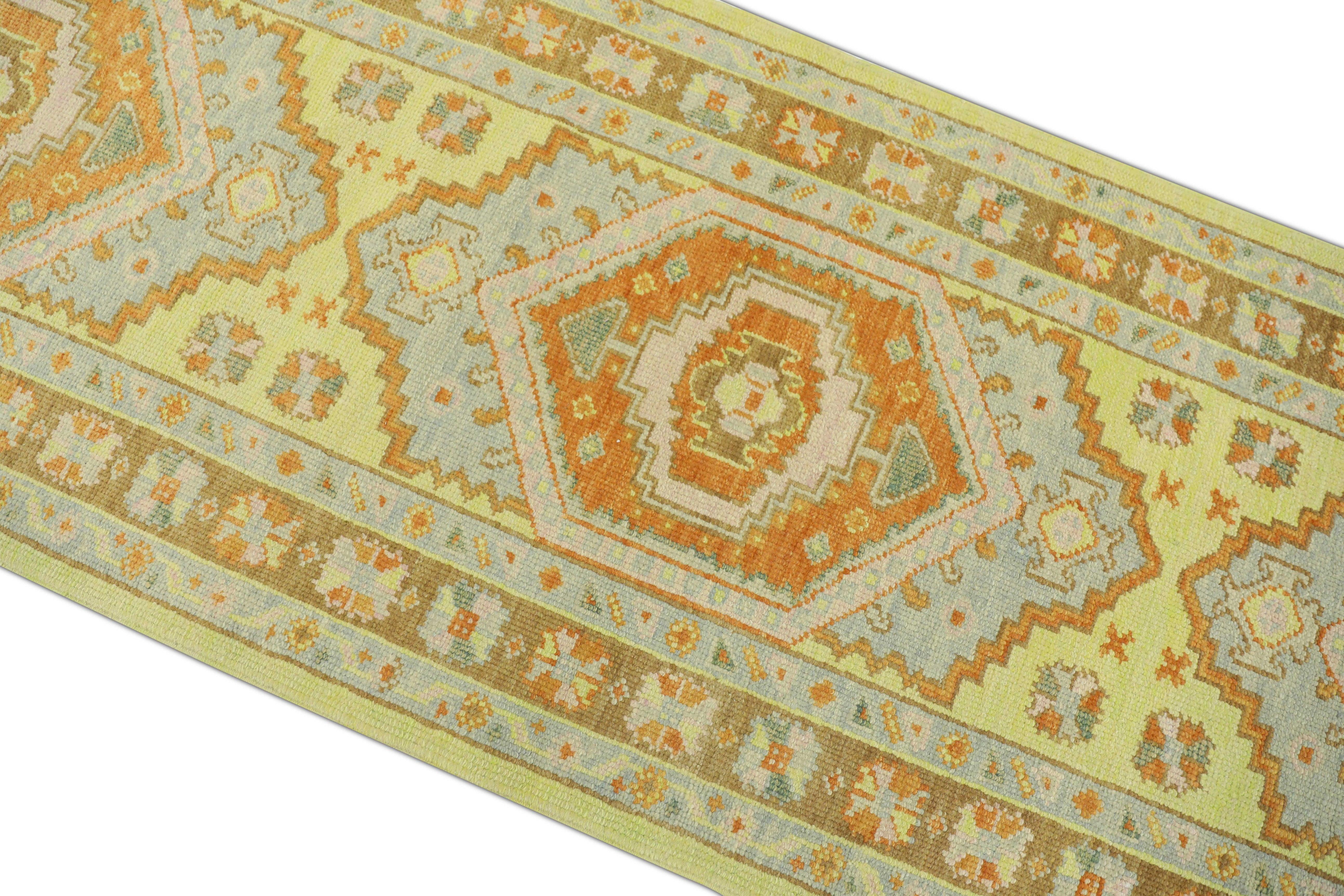 Oushak-Teppich Orientalischer handgeknüpfter türkischer Oushak 2'10