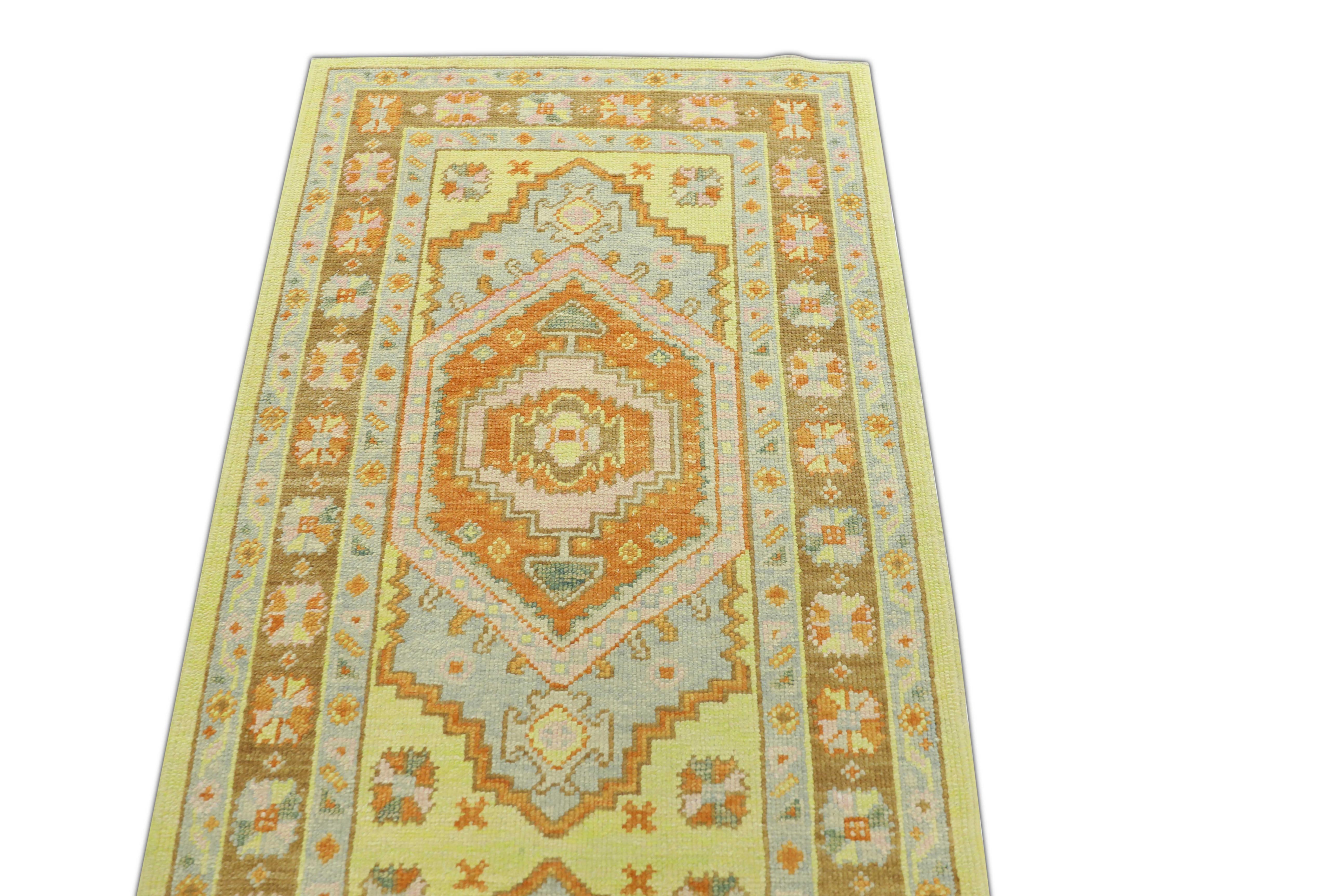Oushak-Teppich Orientalischer handgeknüpfter türkischer Oushak 2'10