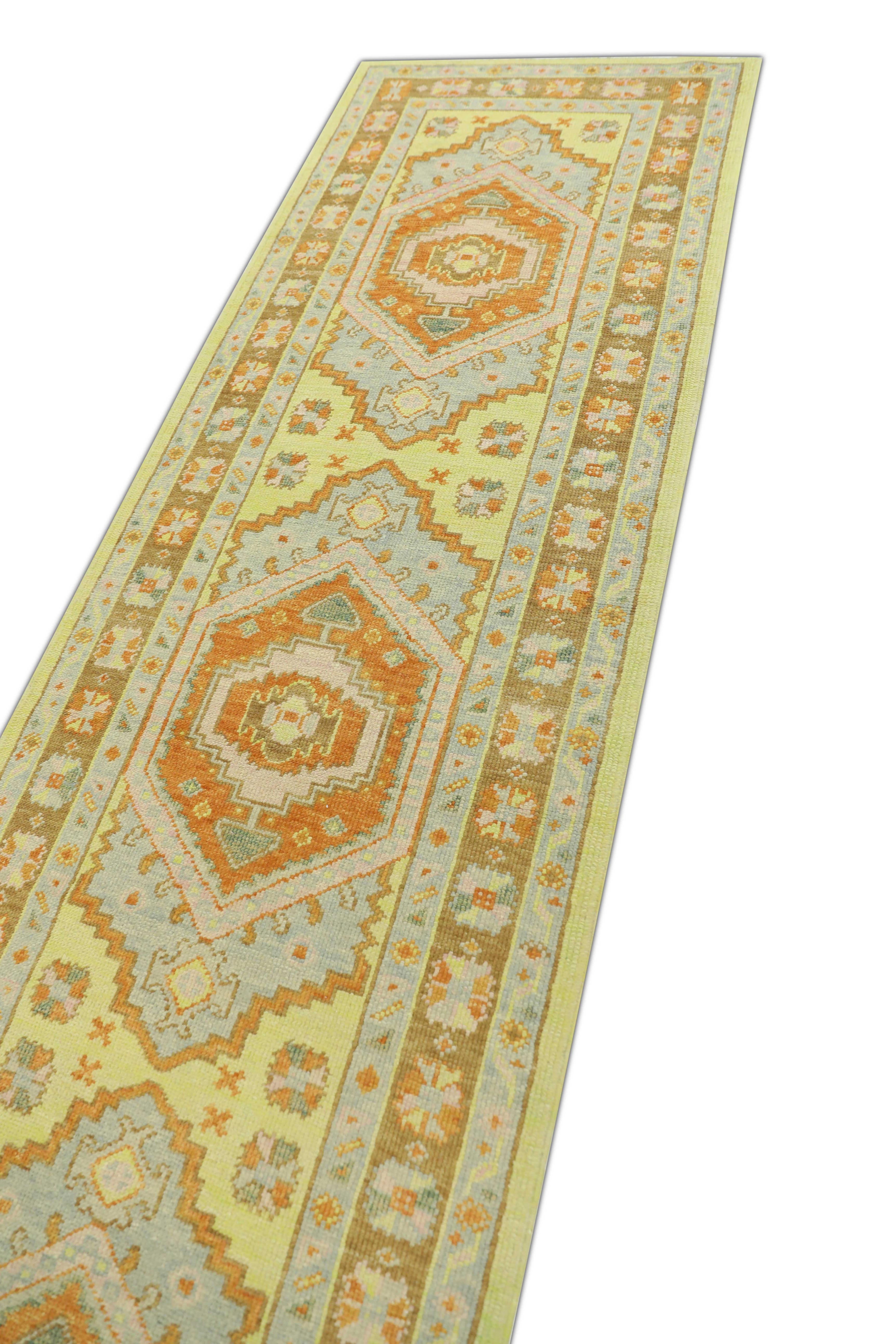 Oushak-Teppich Orientalischer handgeknüpfter türkischer Oushak 2'10