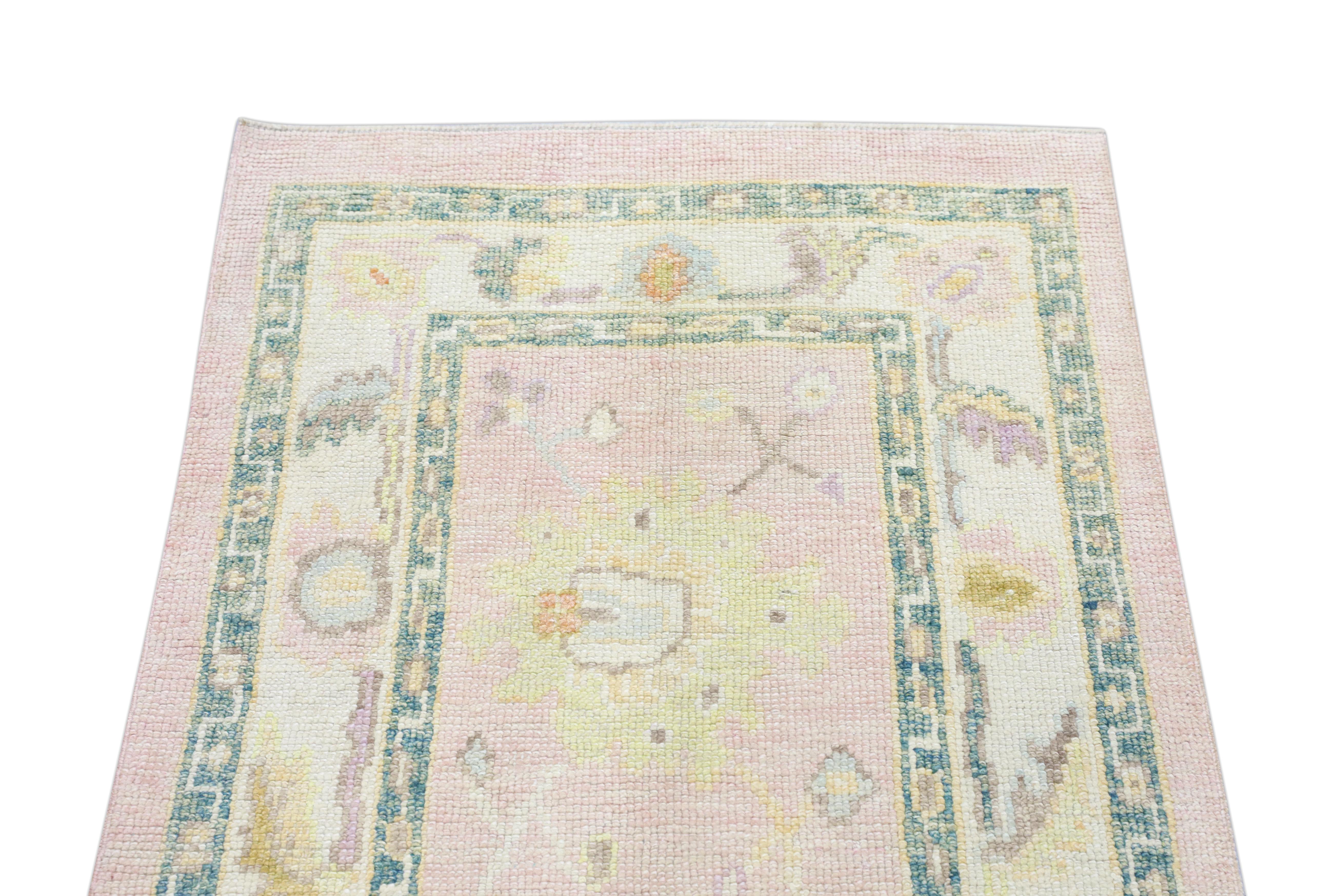 Oushak-Teppich Orientalischer handgeknüpfter türkischer Oushak 2'10
