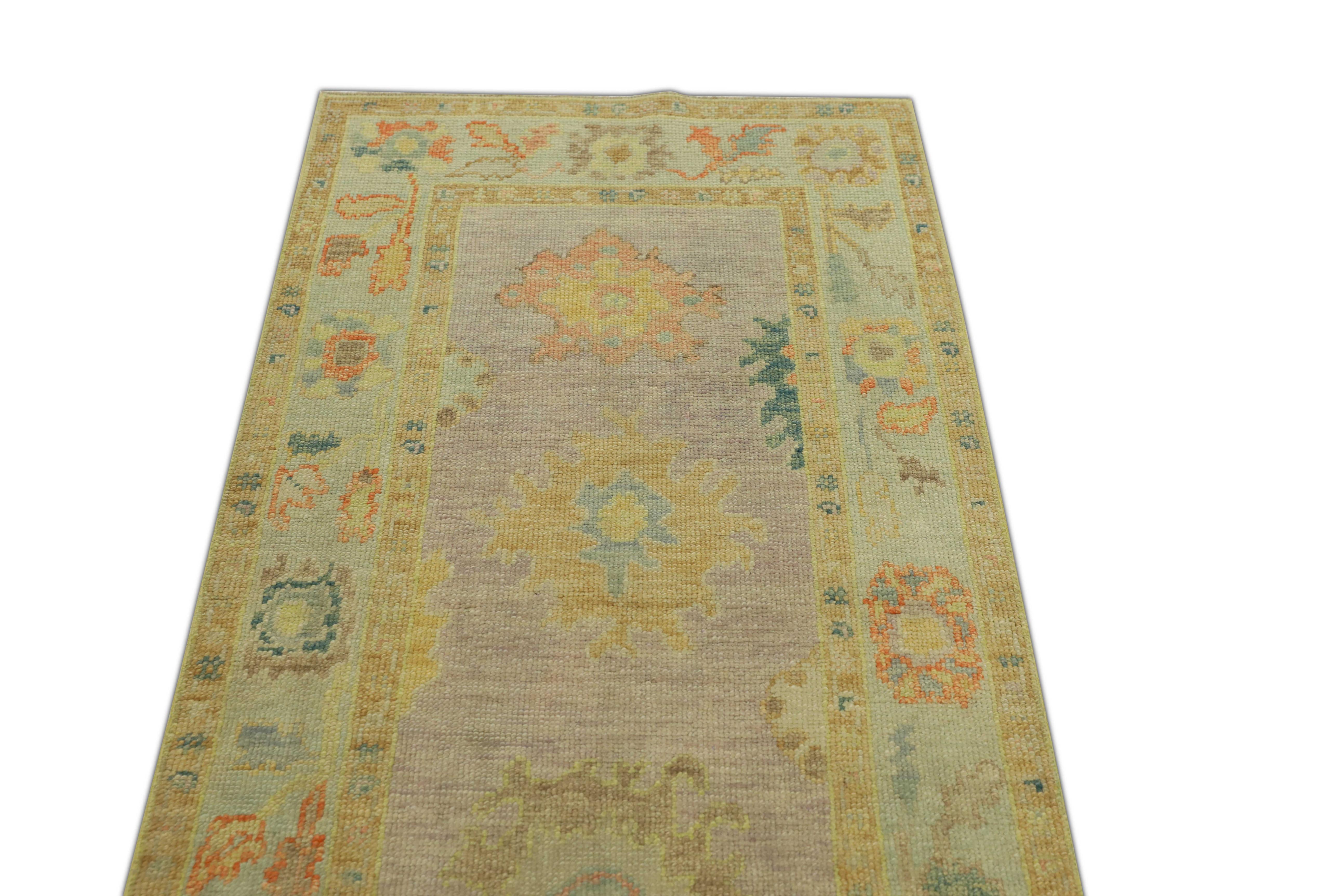 Oushak-Teppich Orientalischer handgeknüpfter türkischer Oushak 2'10