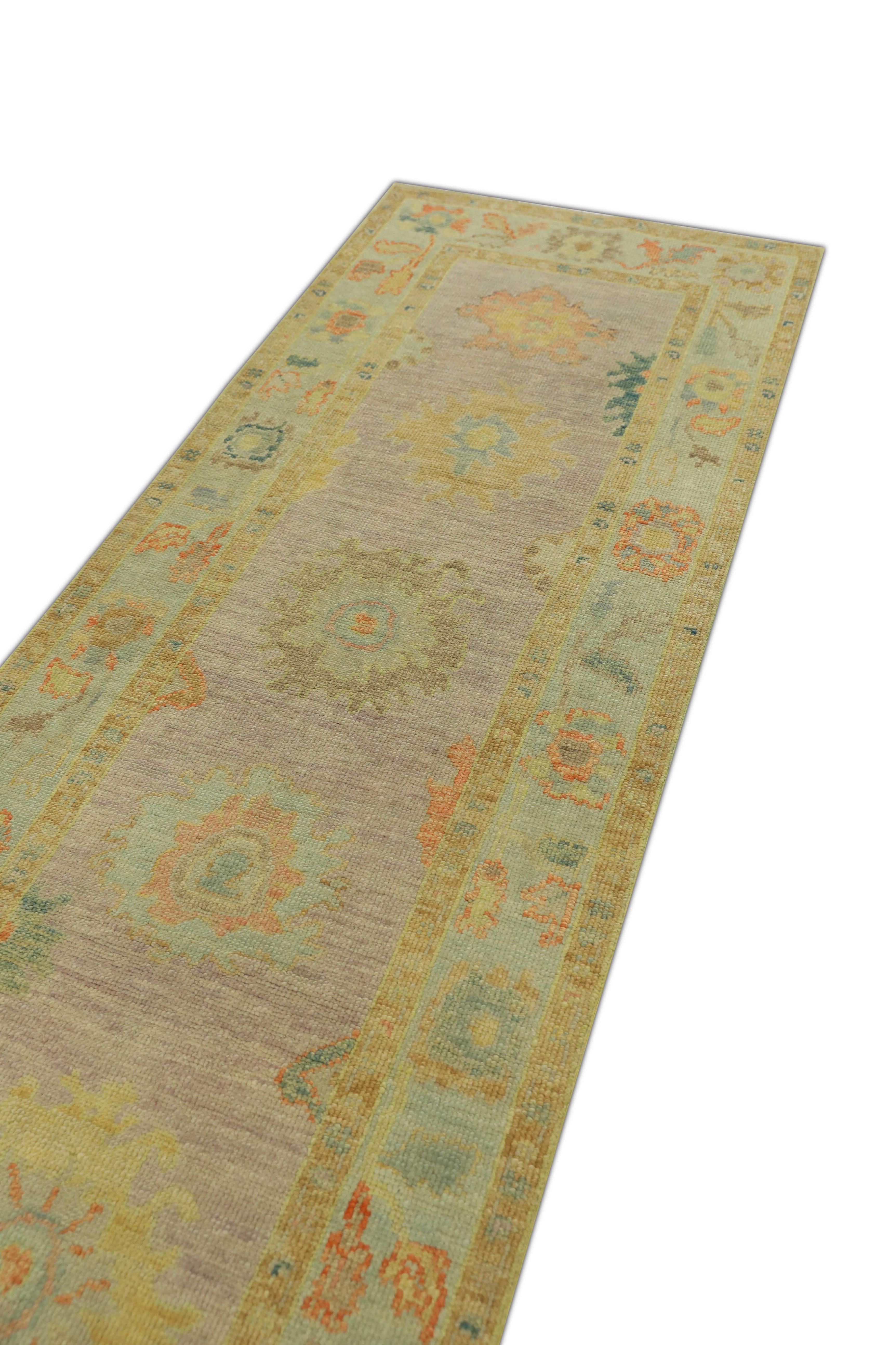 Oushak-Teppich Orientalischer handgeknüpfter türkischer Oushak 2'10