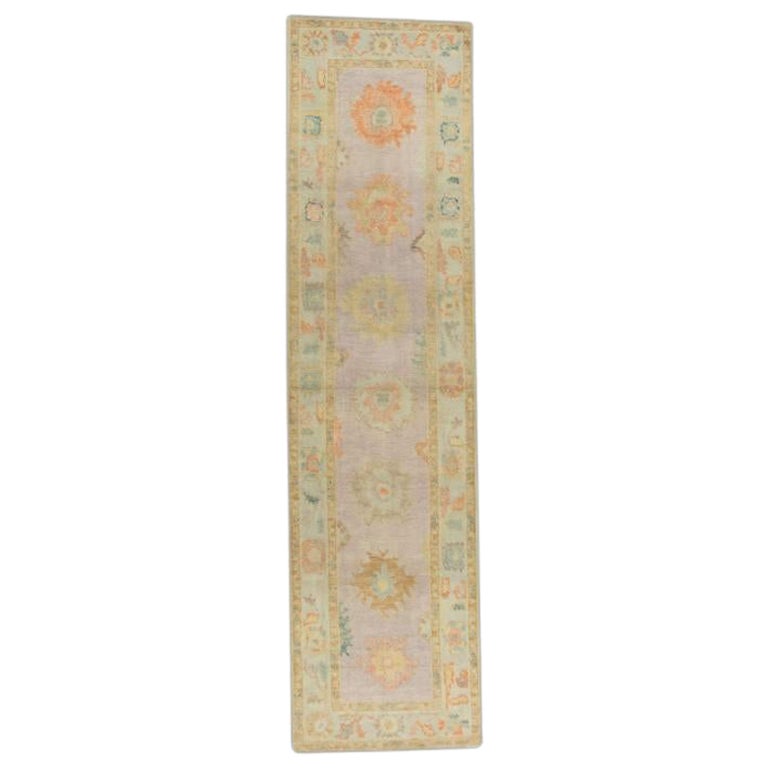 Oushak-Teppich Orientalischer handgeknüpfter türkischer Oushak 2'10" x 11'1" #660
