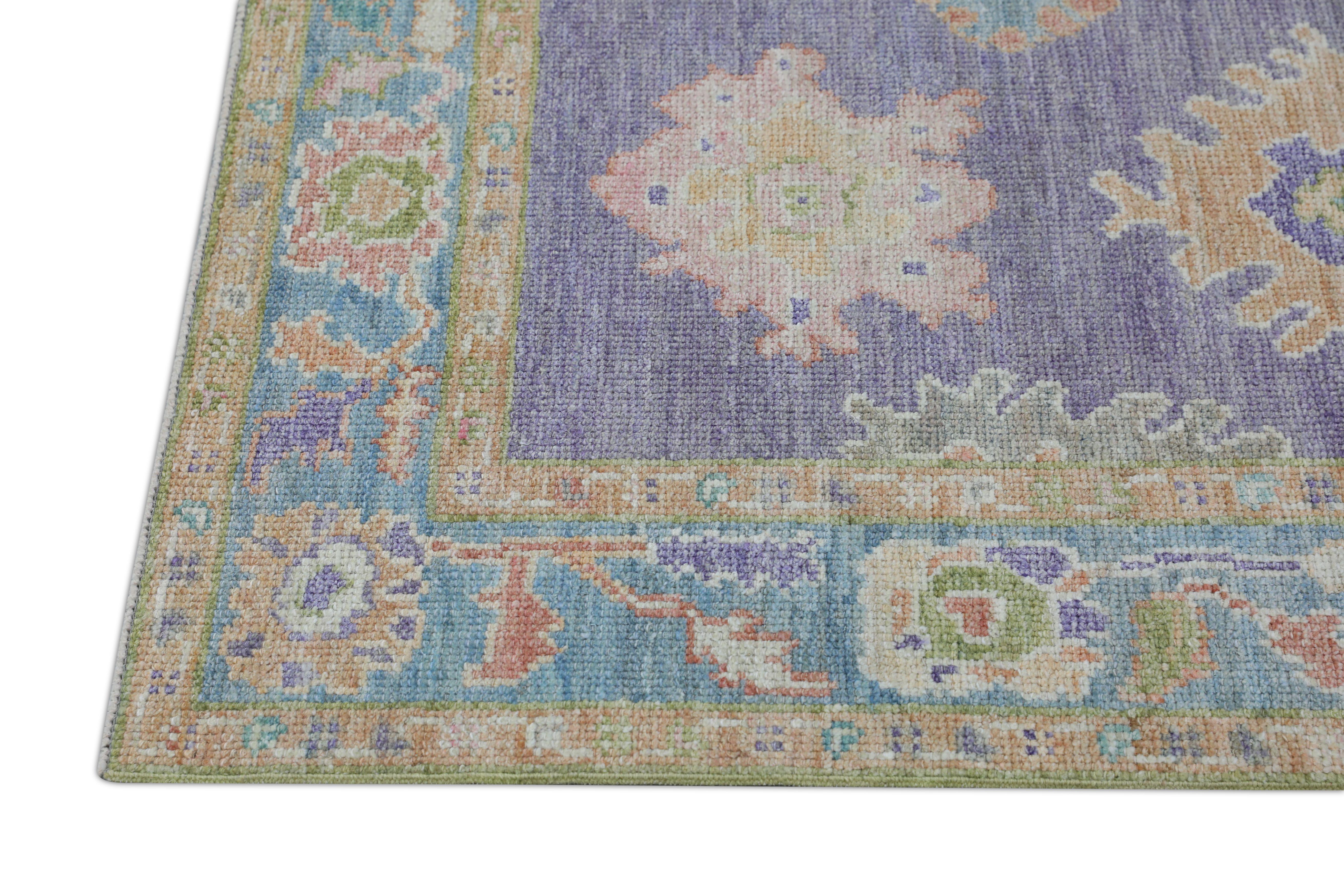 Oushak-Teppich Orientalischer handgeknüpfter türkischer Oushak 2'10