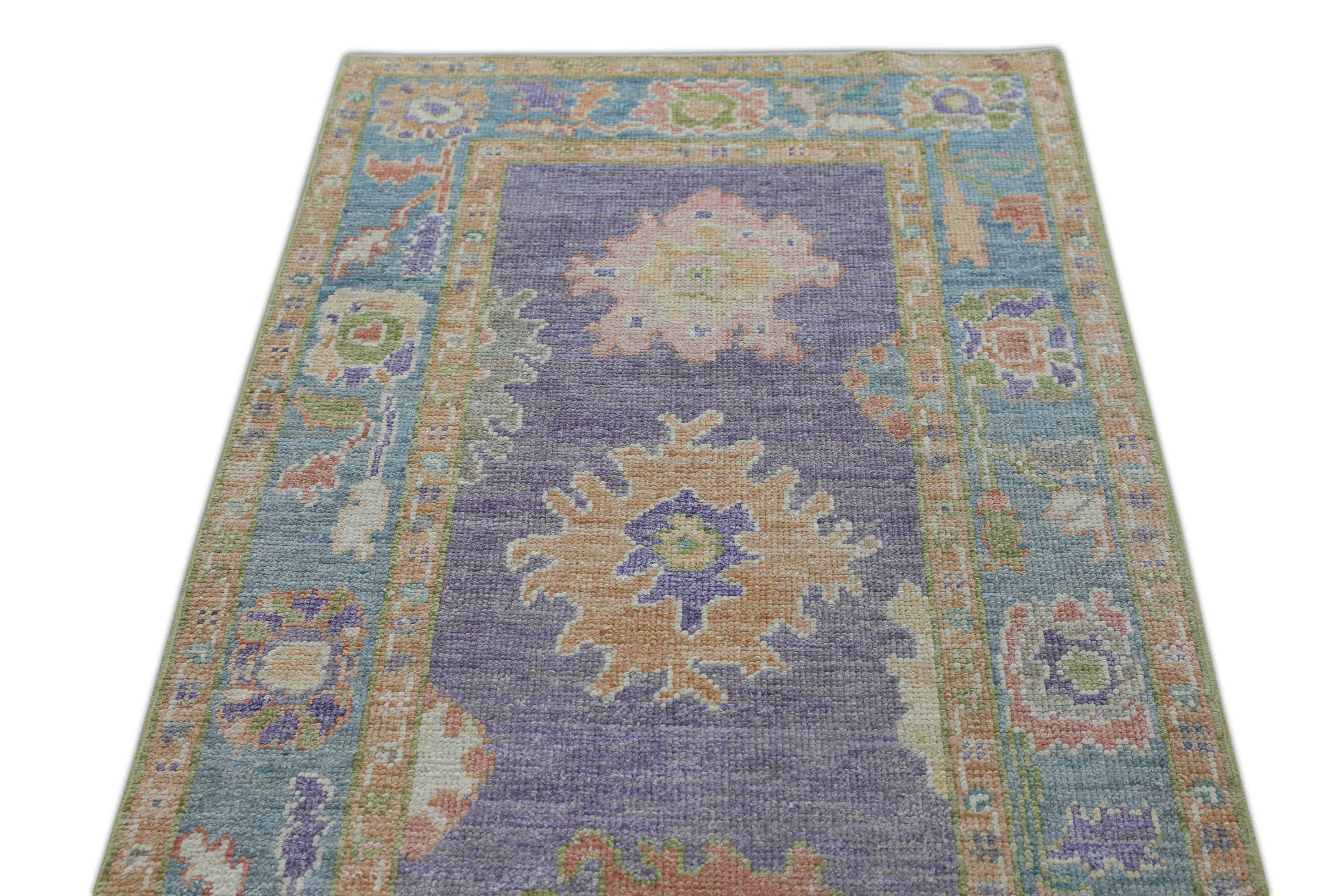 Oushak-Teppich Orientalischer handgeknüpfter türkischer Oushak 2'10
