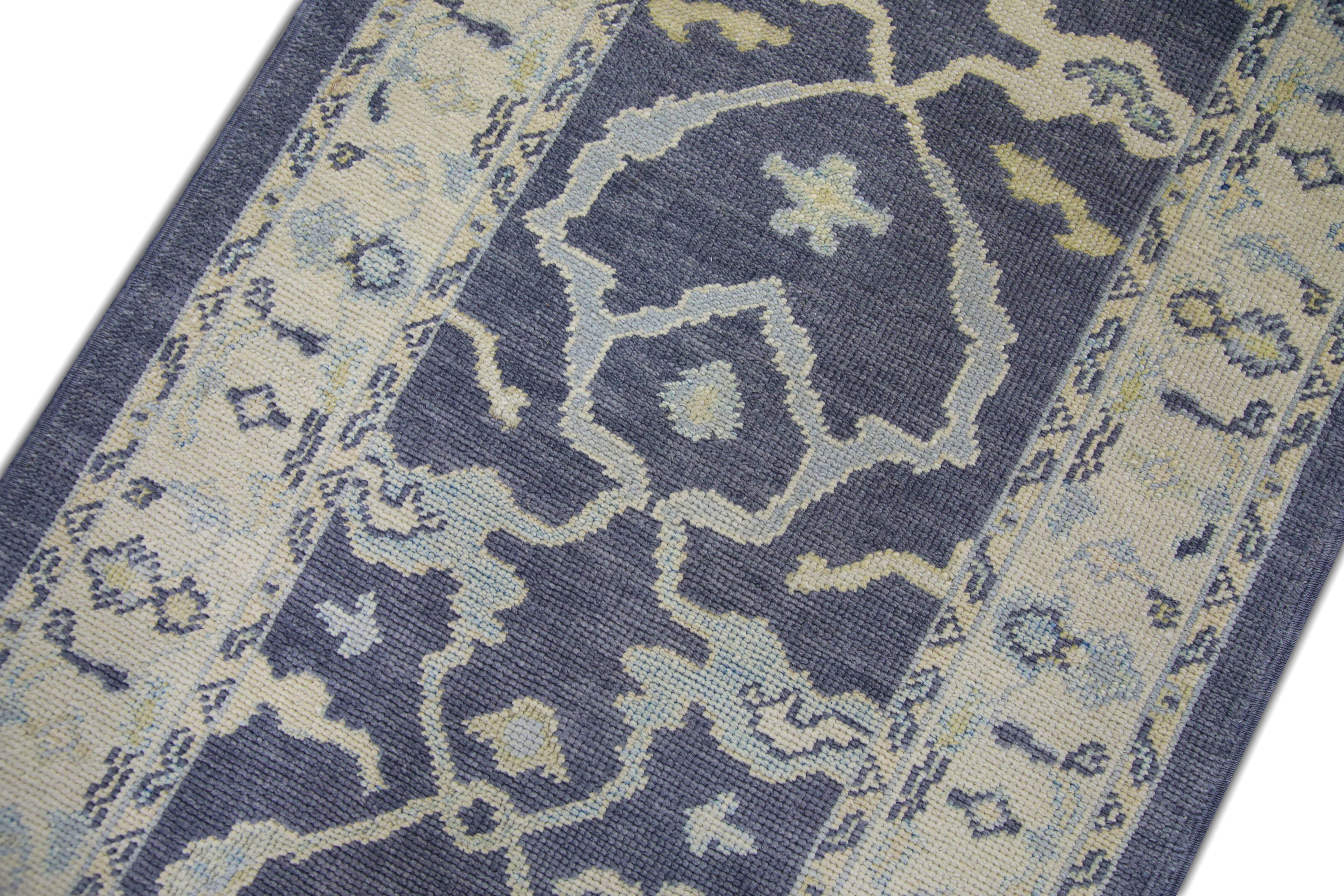 Oushak-Teppich Orientalischer handgeknüpfter türkischer Oushak 2'10