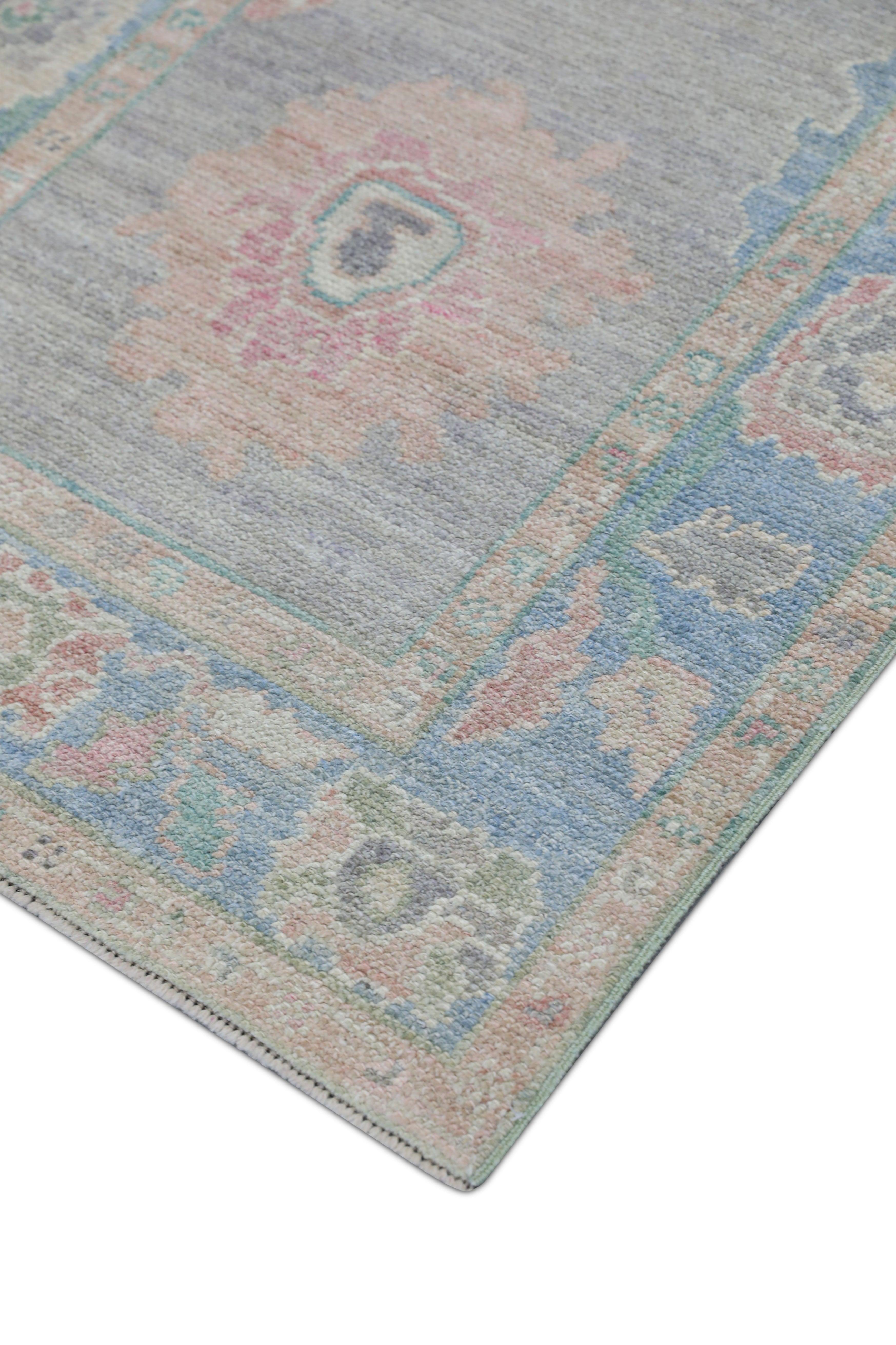 Oushak-Teppich Orientalischer handgeknüpfter türkischer Oushak 2'10