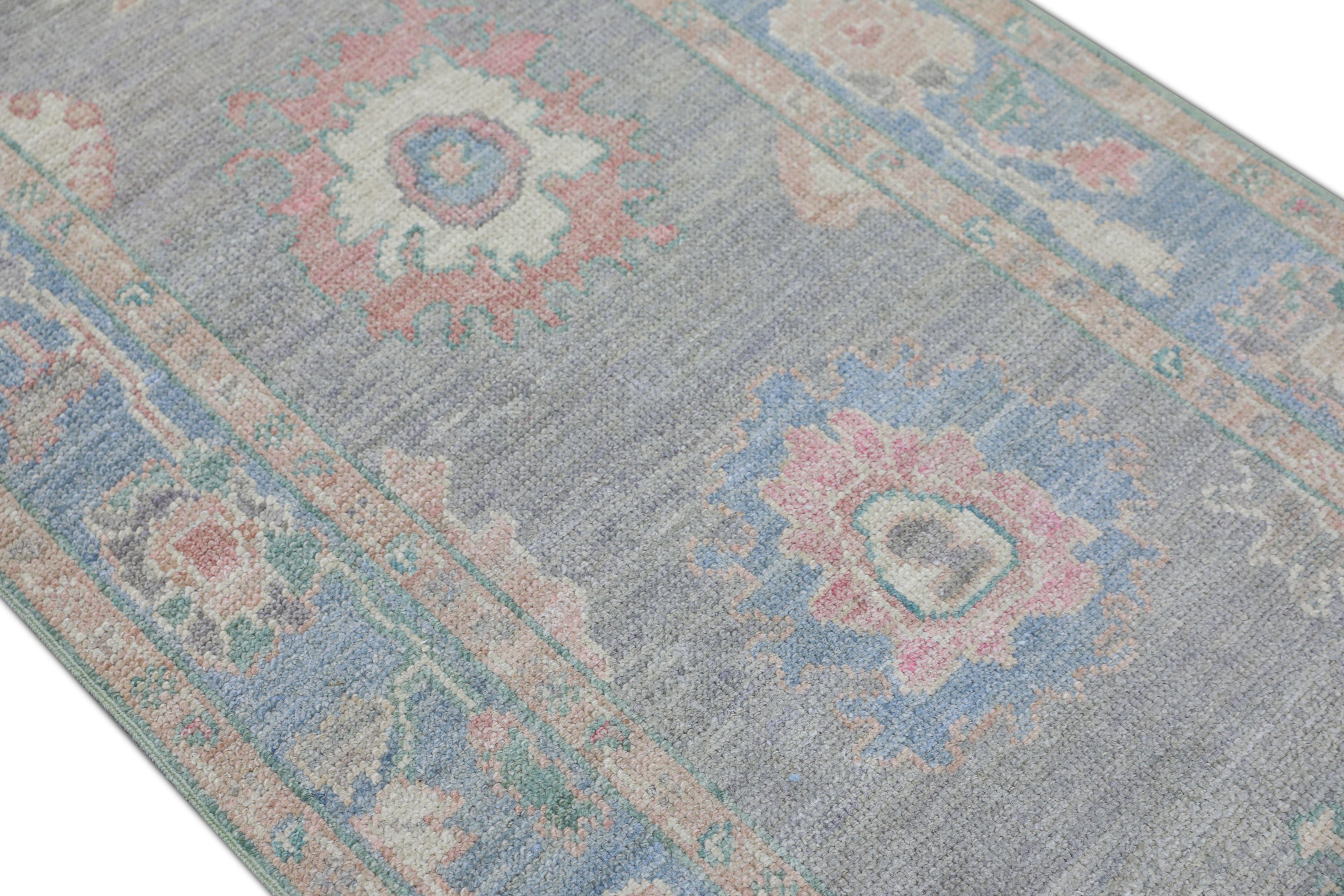 Oushak-Teppich Orientalischer handgeknüpfter türkischer Oushak 2'10