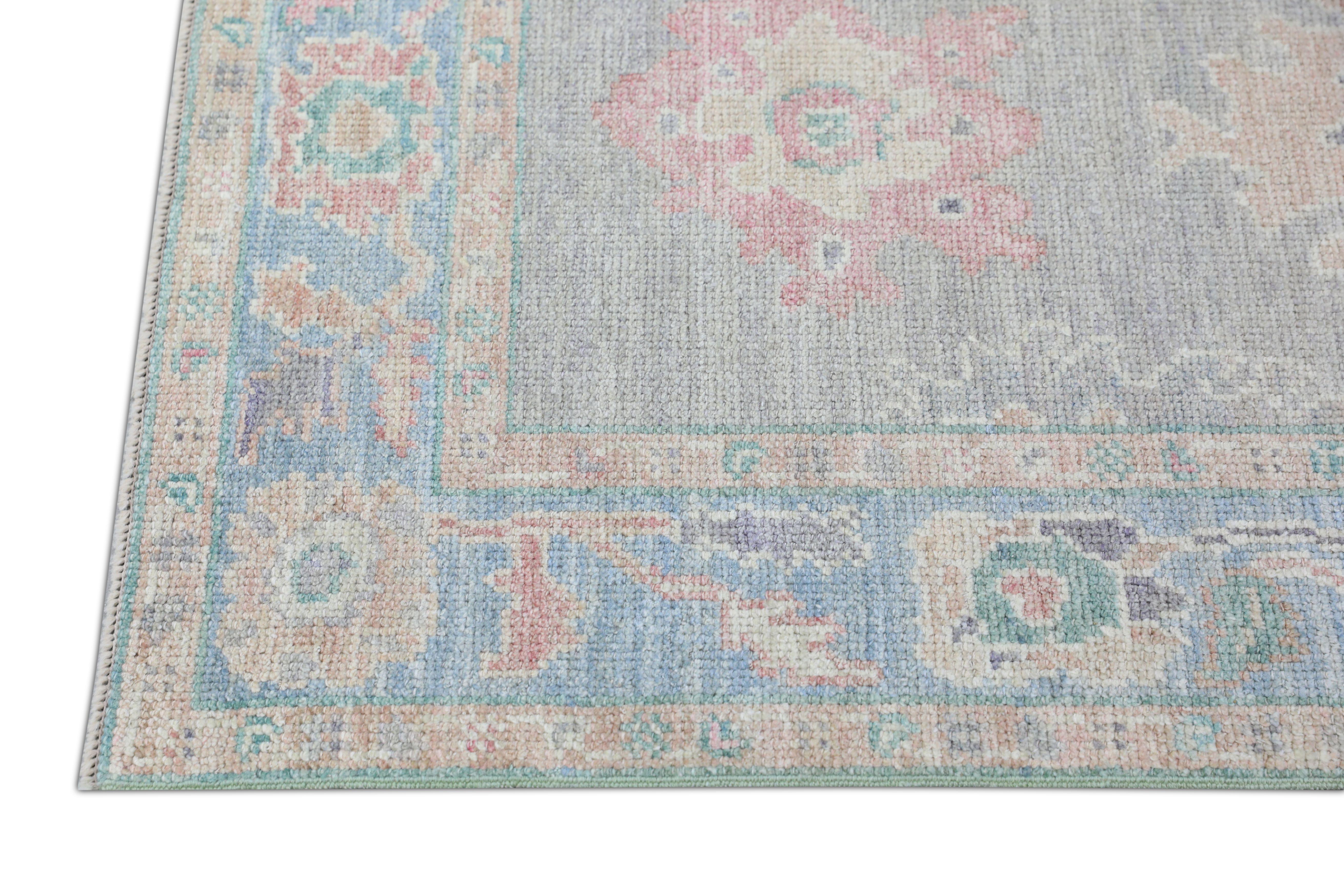 Oushak-Teppich Orientalischer handgeknüpfter türkischer Oushak 2'10