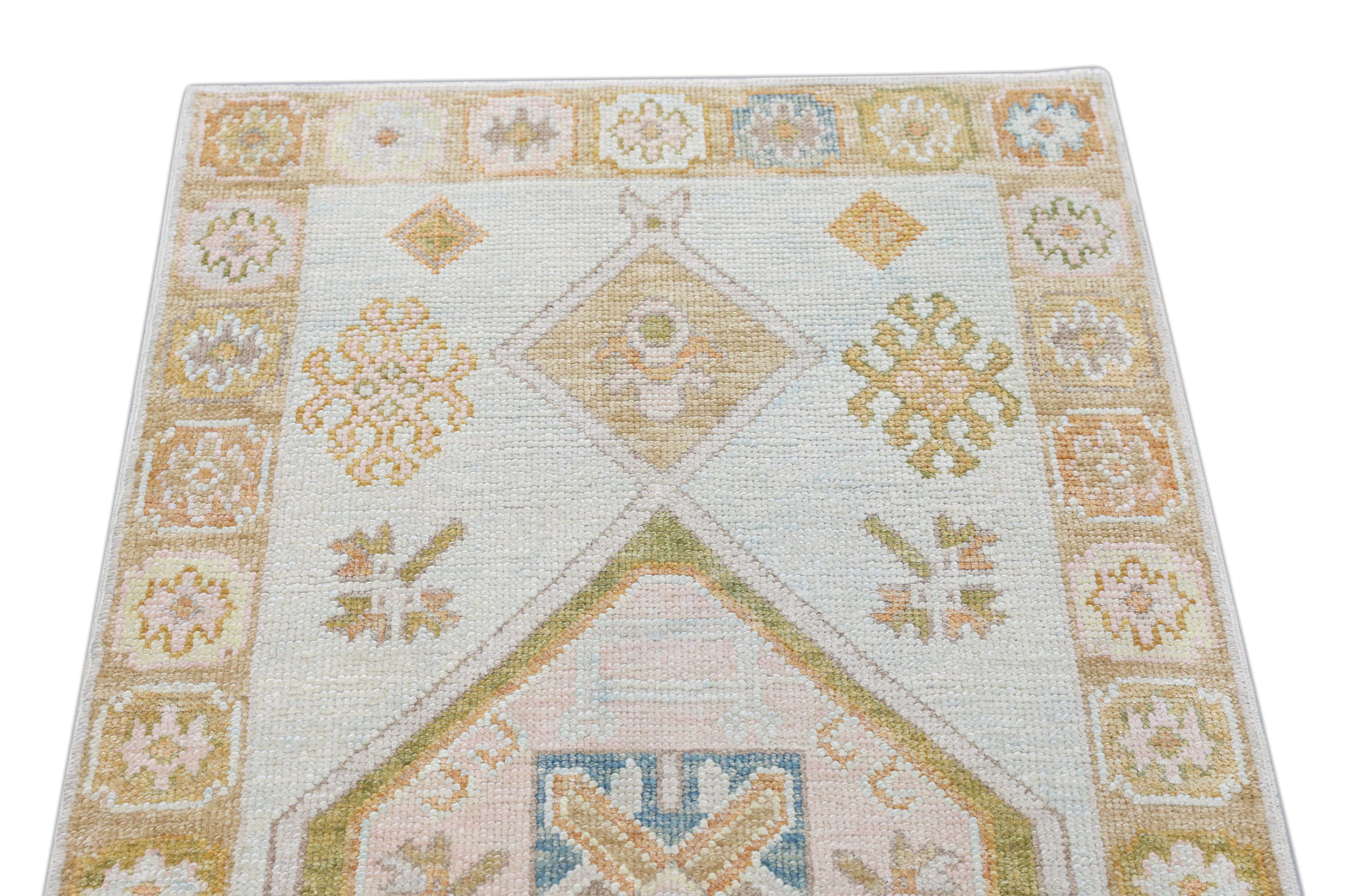 Oushak-Teppich Orientalischer handgeknüpfter türkischer Oushak 2'10