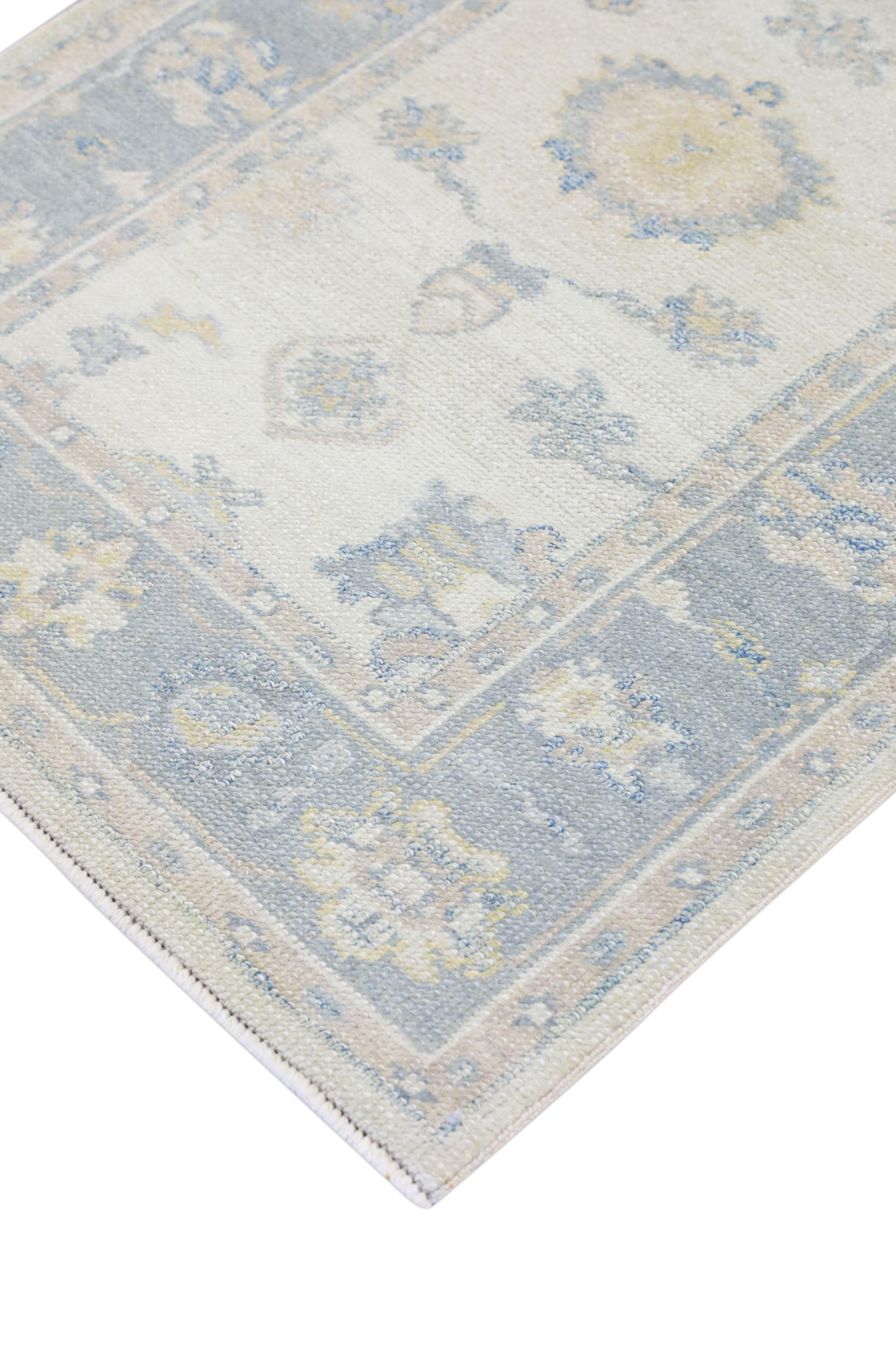 Oushak-Teppich Orientalischer handgeknüpfter türkischer Oushak 2'10