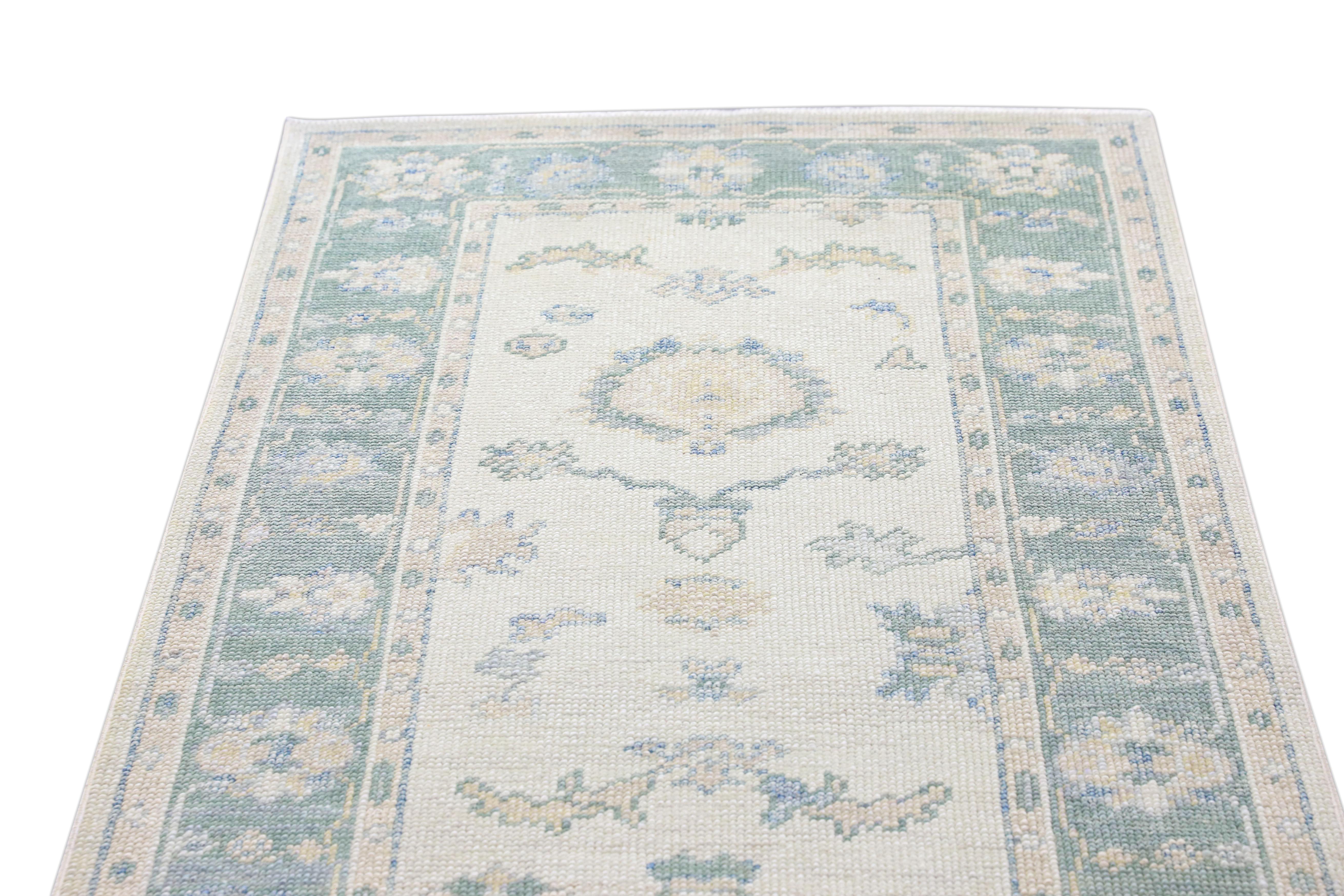 Oushak-Teppich Orientalischer handgeknüpfter türkischer Oushak 2'10