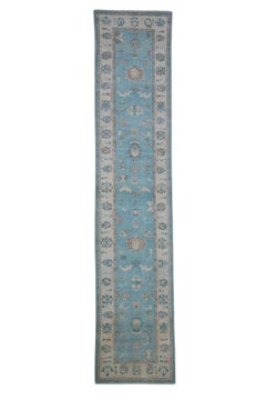 Oushak Rug Oriental Hand Knotted Turkish Oushak 2'10" x 13'5" #2377