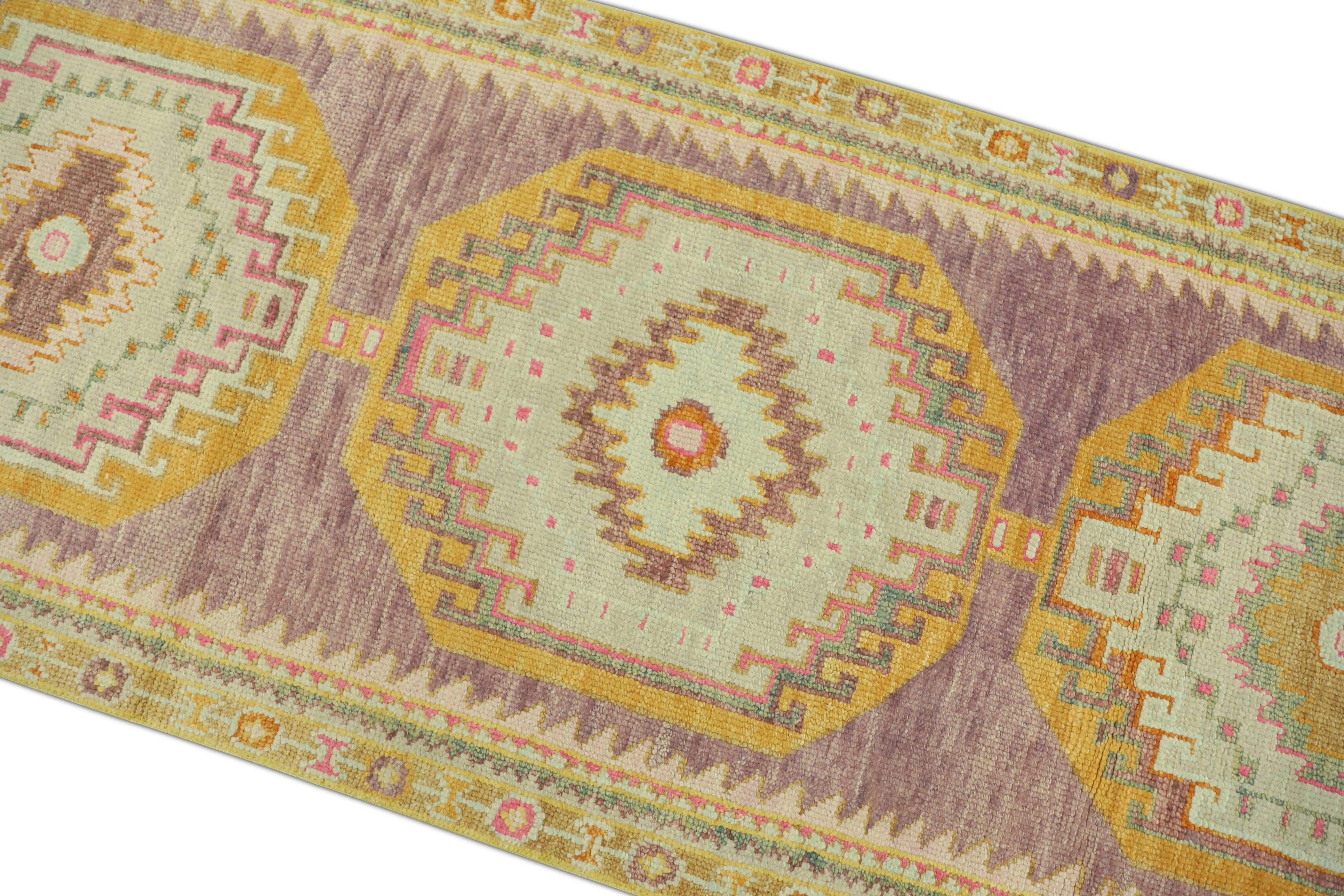 Oushak-Teppich Orientalischer handgeknüpfter türkischer Oushak 2'10