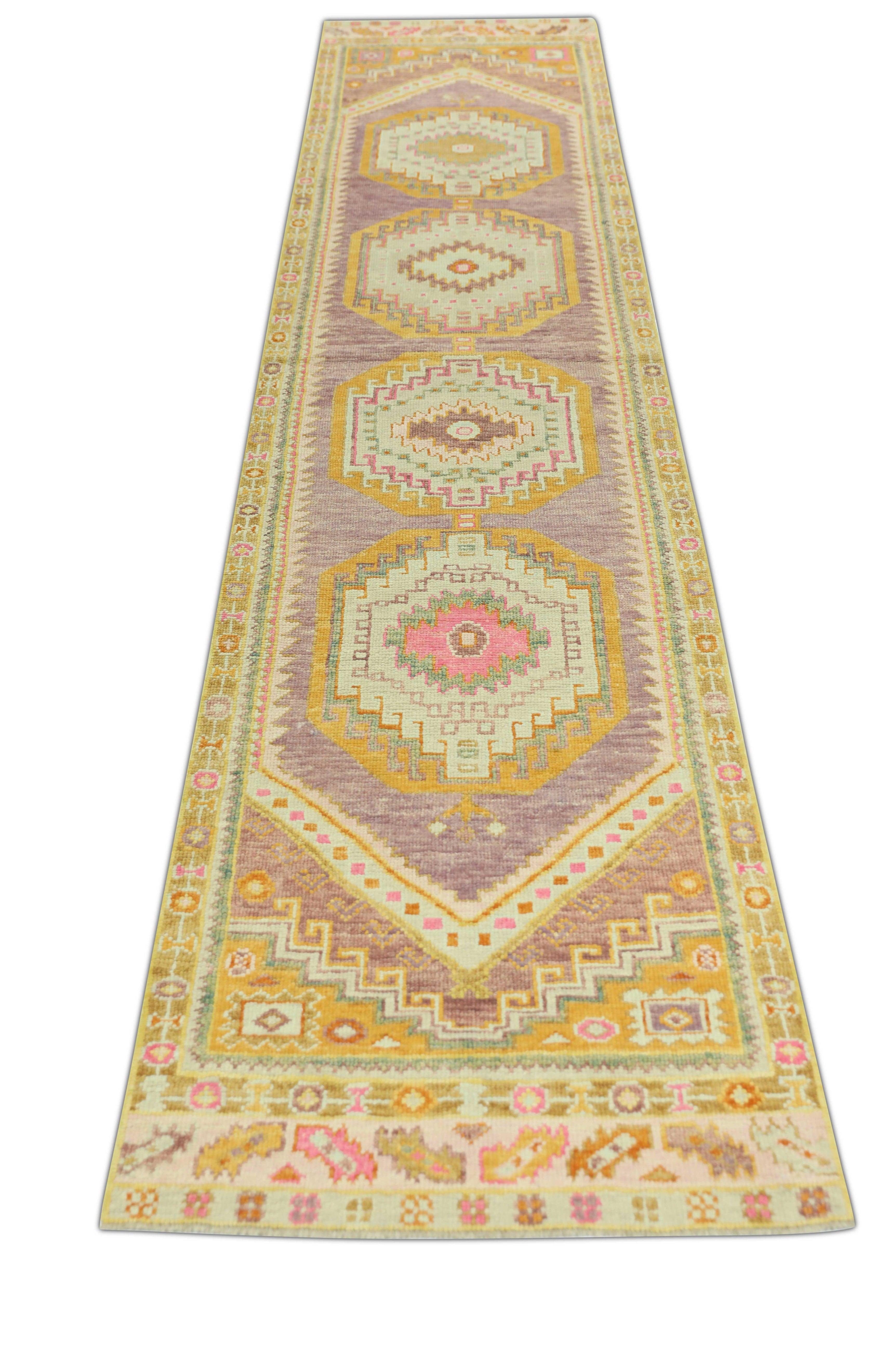 Oushak-Teppich Orientalischer handgeknüpfter türkischer Oushak 2'10