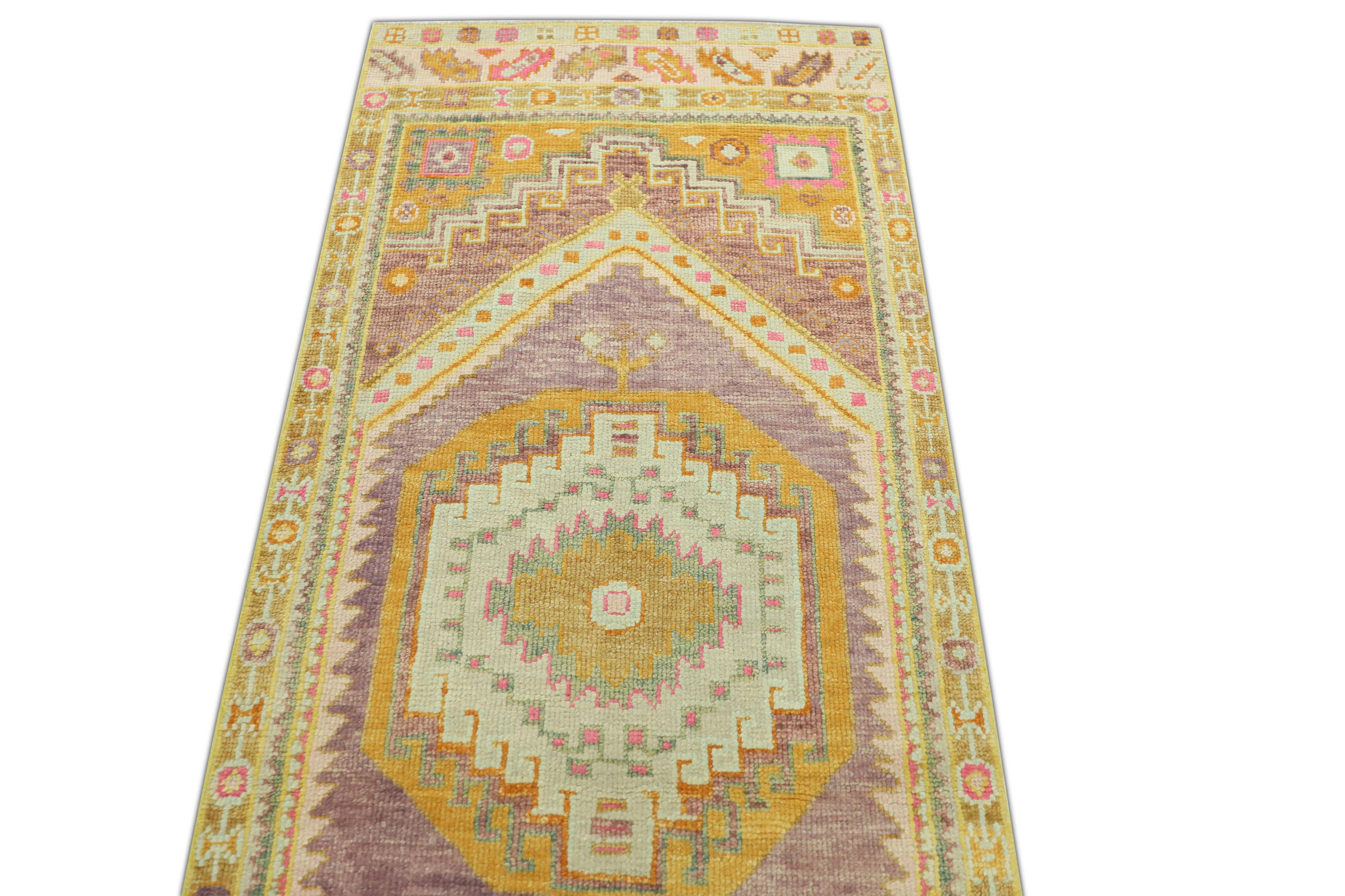 Oushak-Teppich Orientalischer handgeknüpfter türkischer Oushak 2'10