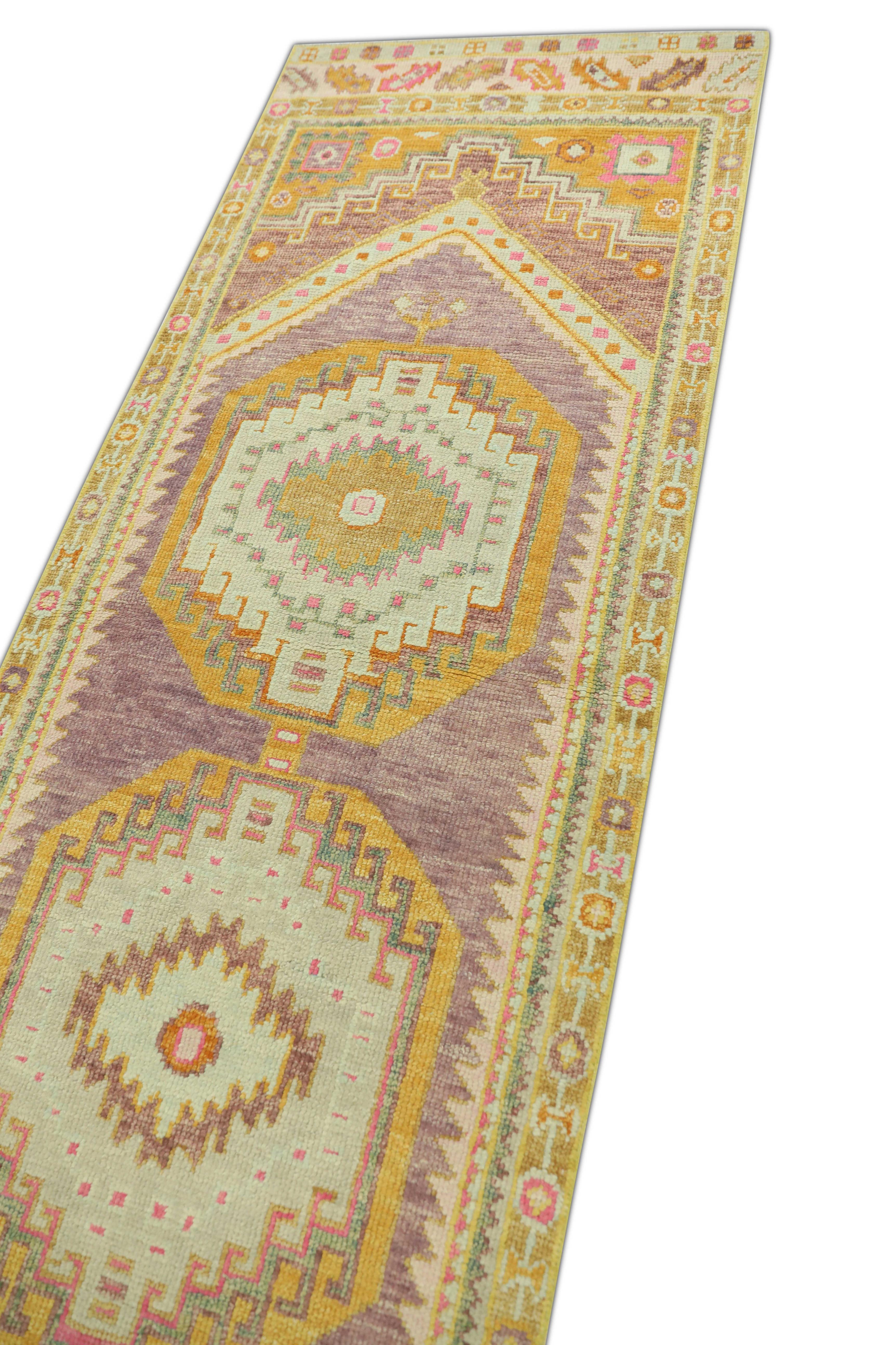 Oushak-Teppich Orientalischer handgeknüpfter türkischer Oushak 2'10
