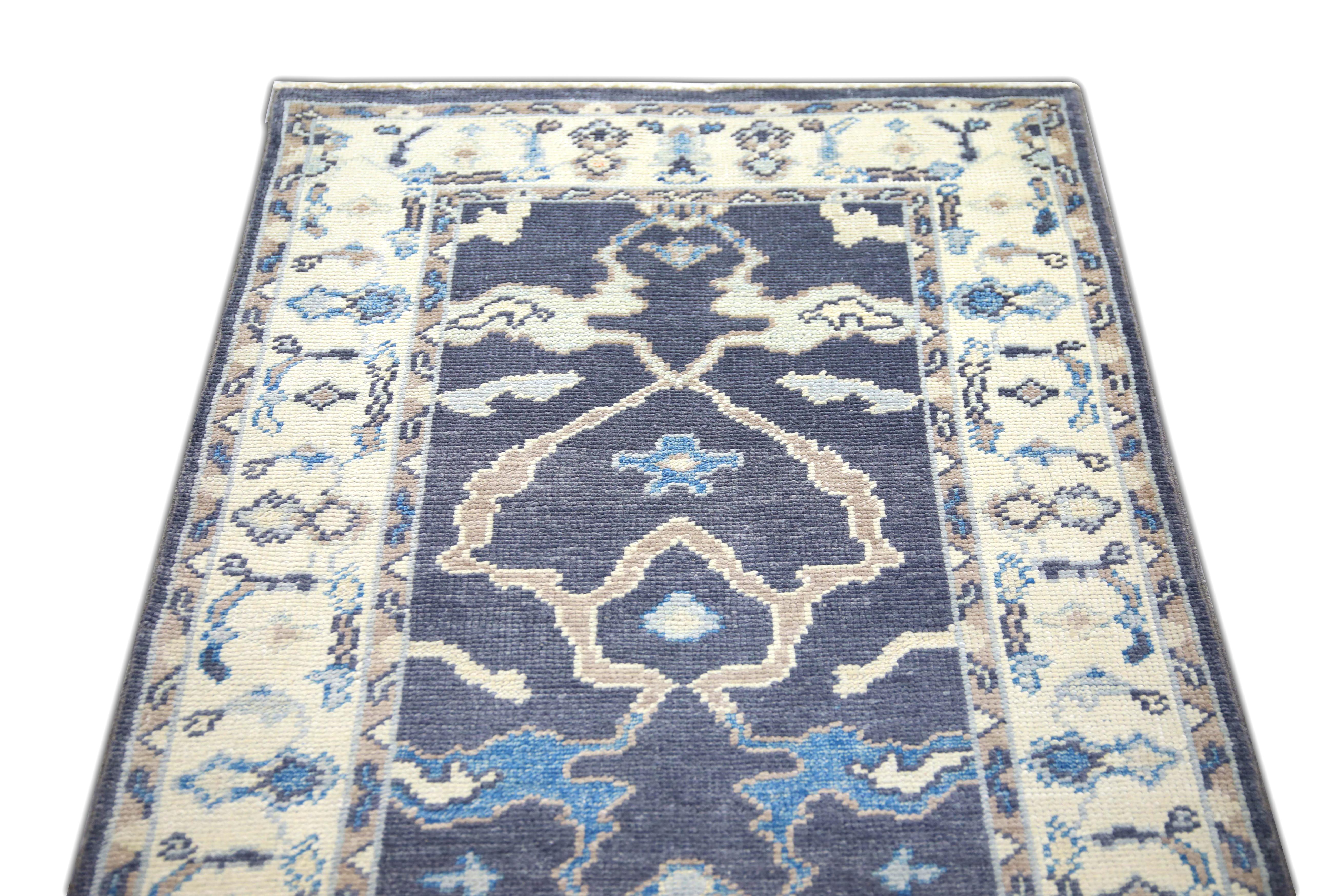 Oushak-Teppich Orientalischer handgeknüpfter türkischer Oushak 2'10