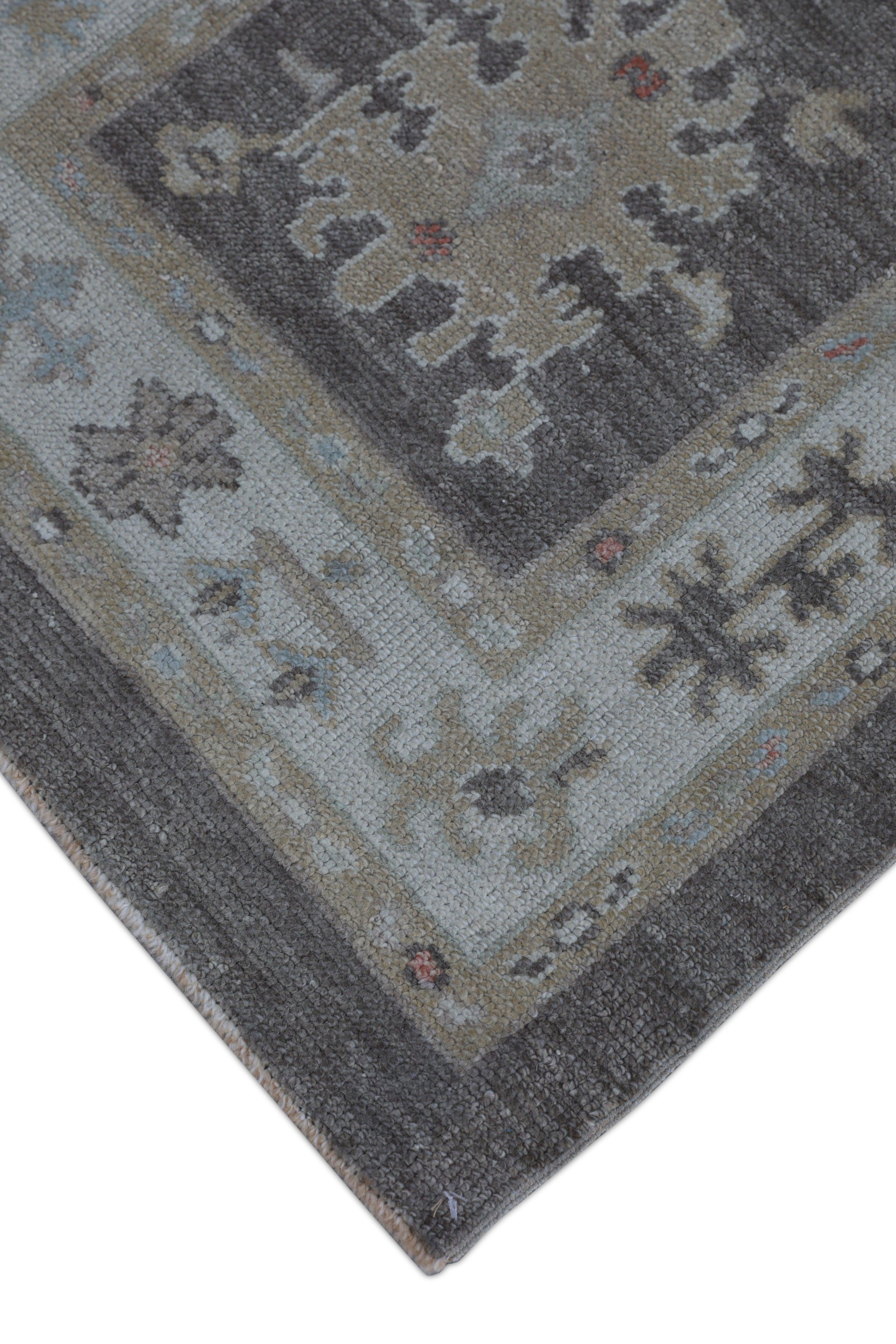 Oushak-Teppich Orientalischer handgeknüpfter türkischer Oushak 2'10