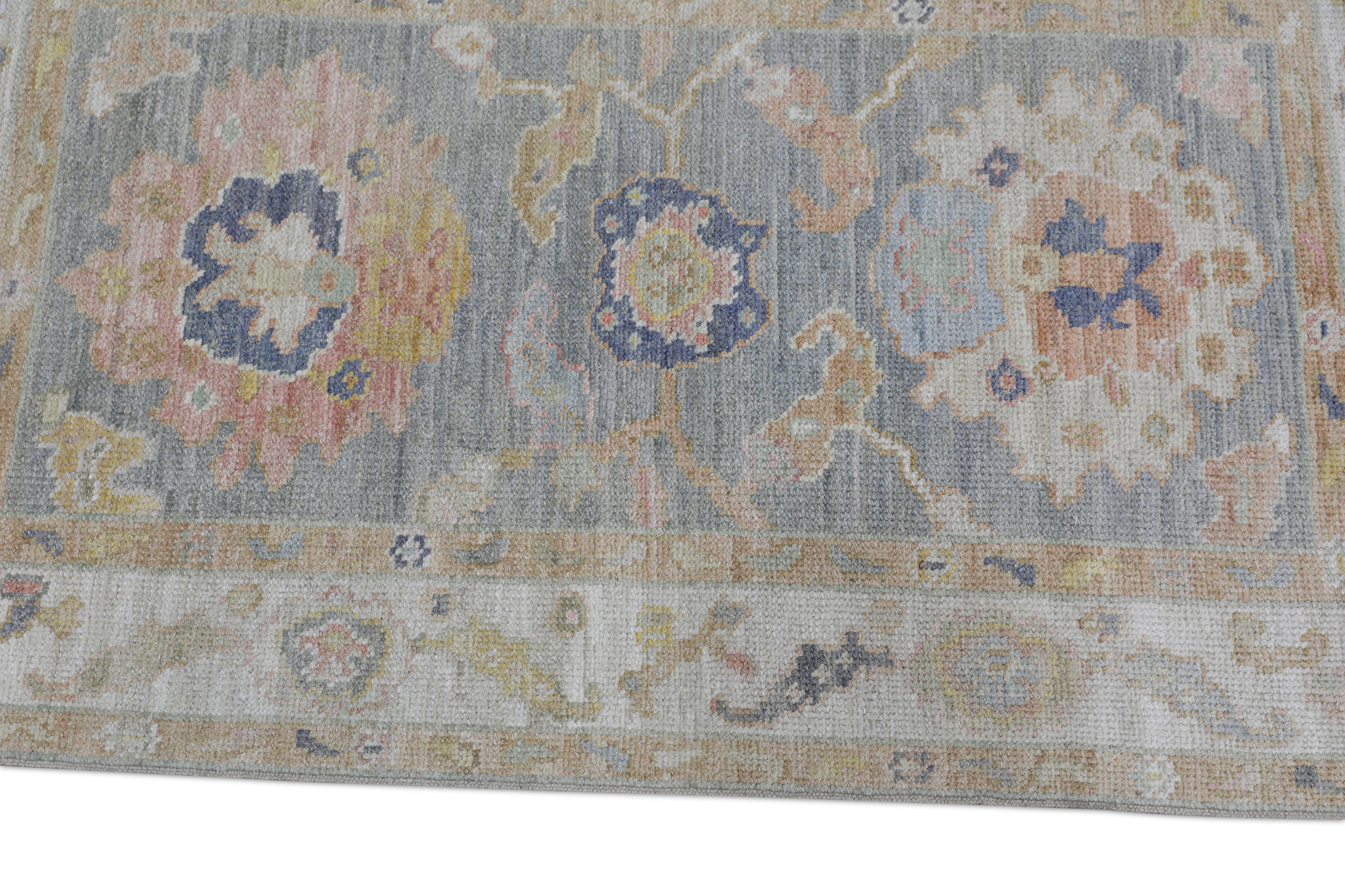 Oushak-Teppich Orientalischer handgeknüpfter türkischer Oushak 2'10