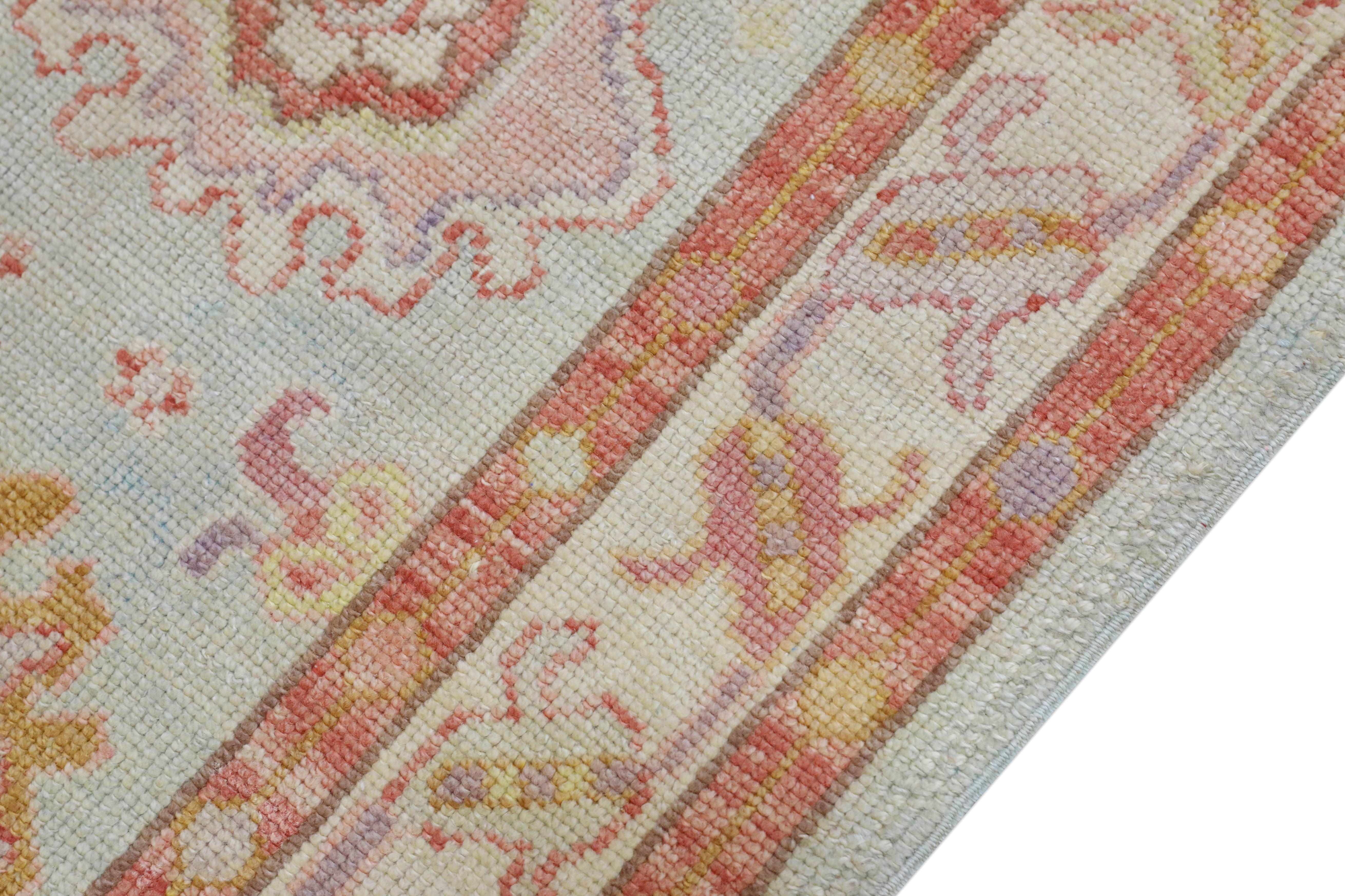 Oushak-Teppich Orientalischer handgeknüpfter türkischer Oushak 2'10