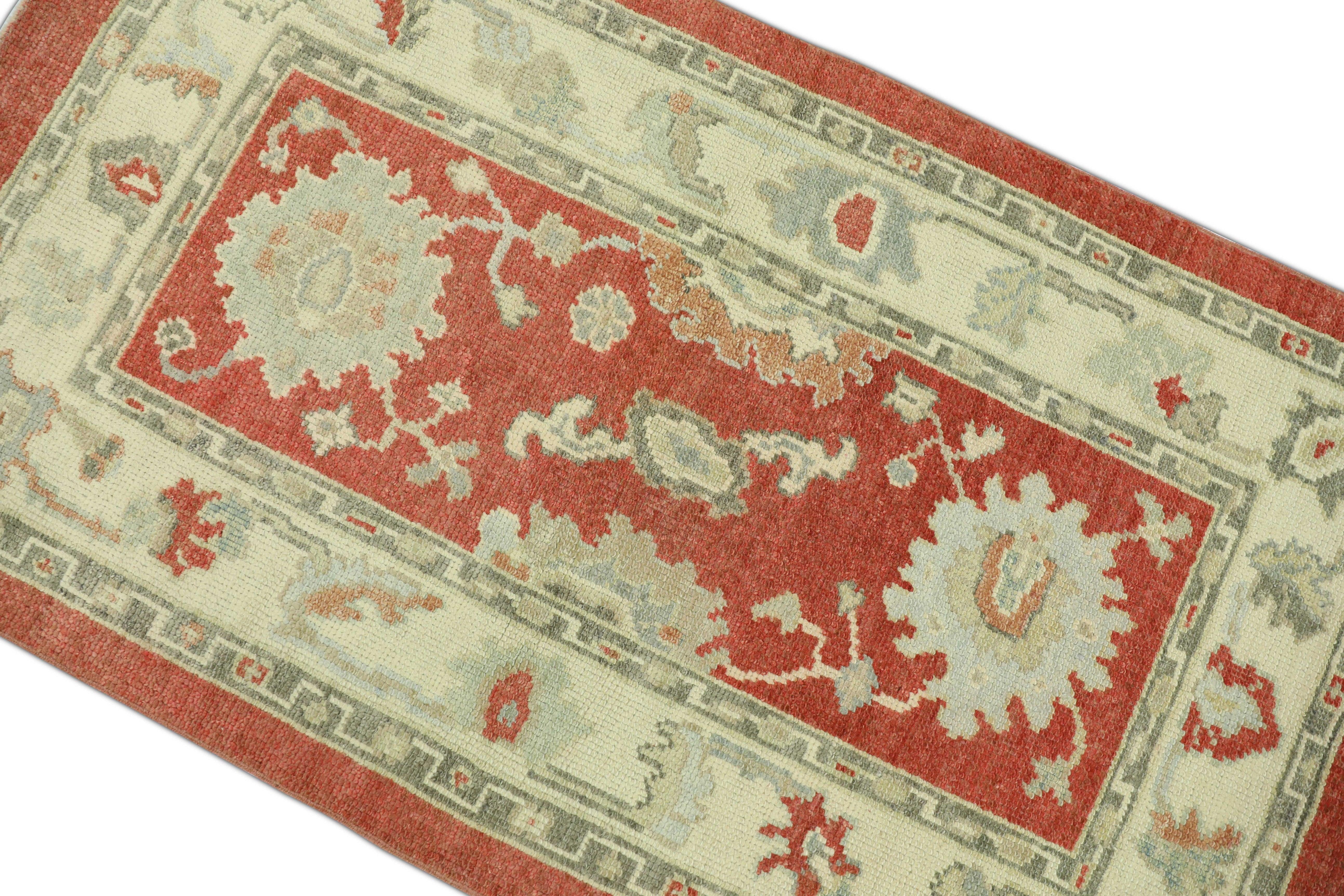 Oushak-Teppich Orientalischer handgeknüpfter türkischer Oushak 2'10