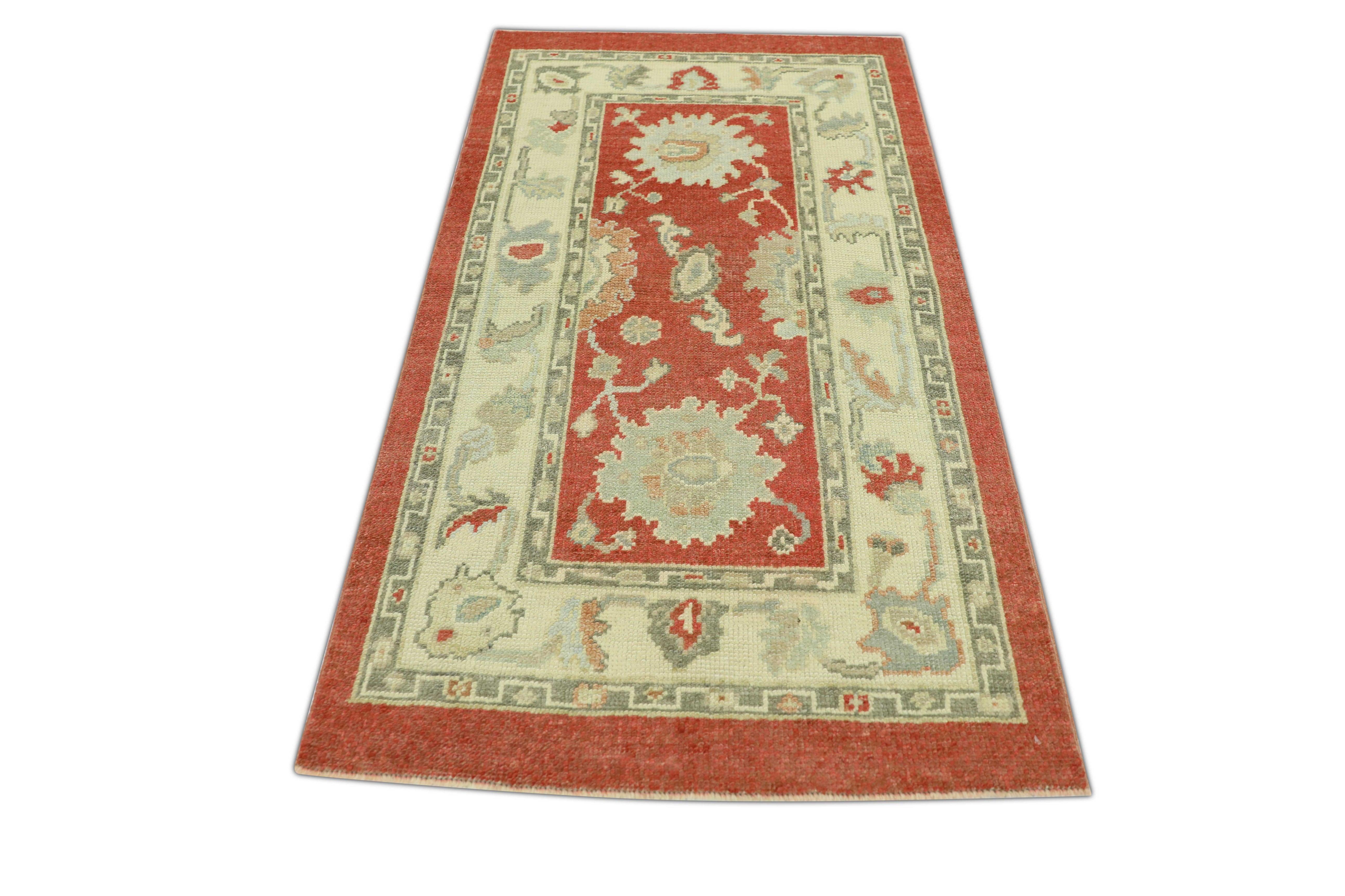 Oushak-Teppich Orientalischer handgeknüpfter türkischer Oushak 2'10