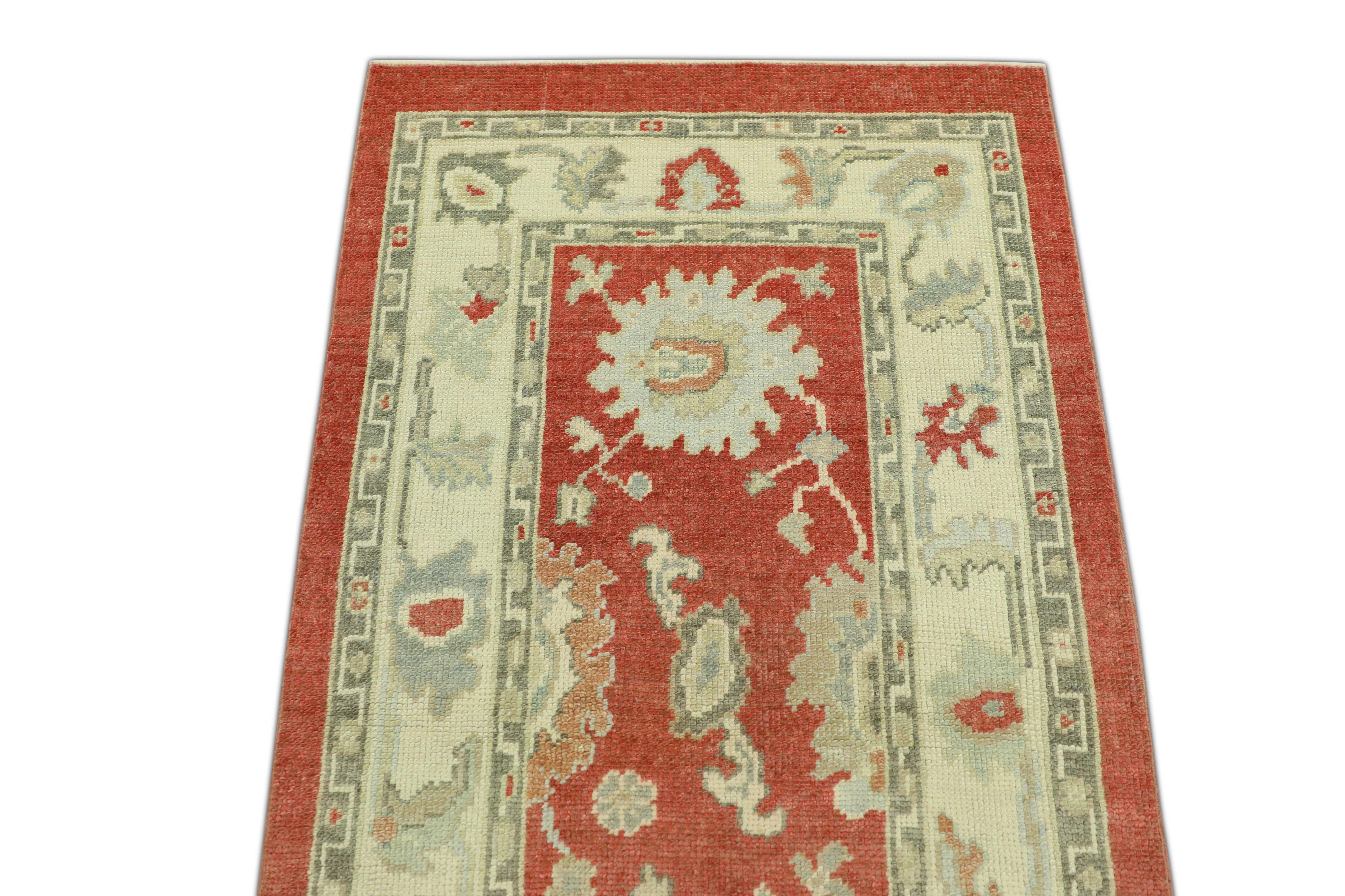 Oushak-Teppich Orientalischer handgeknüpfter türkischer Oushak 2'10