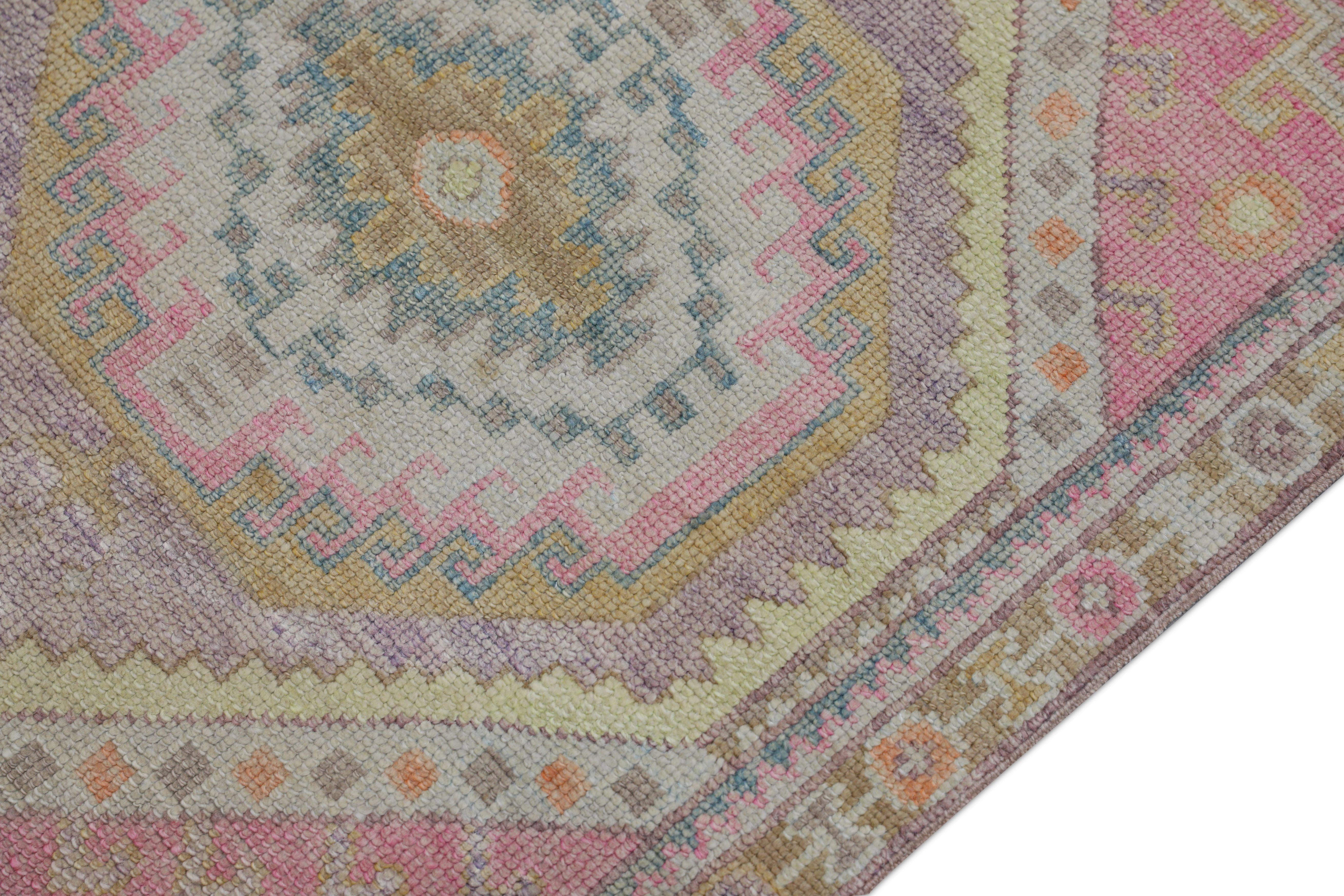 Oushak-Teppich Orientalischer handgeknüpfter türkischer Oushak 2'10