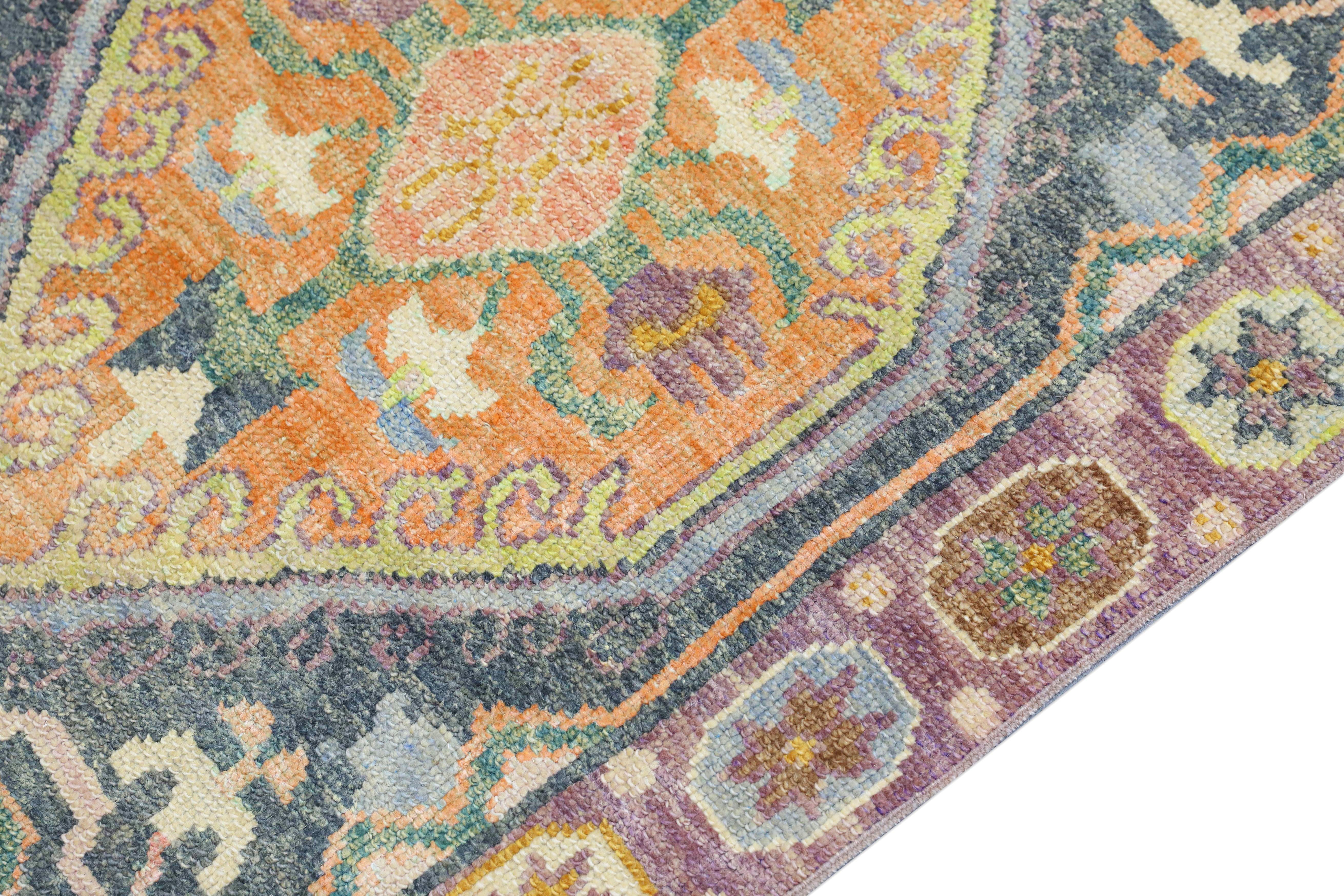 Oushak-Teppich Orientalischer handgeknüpfter türkischer Oushak 2'10