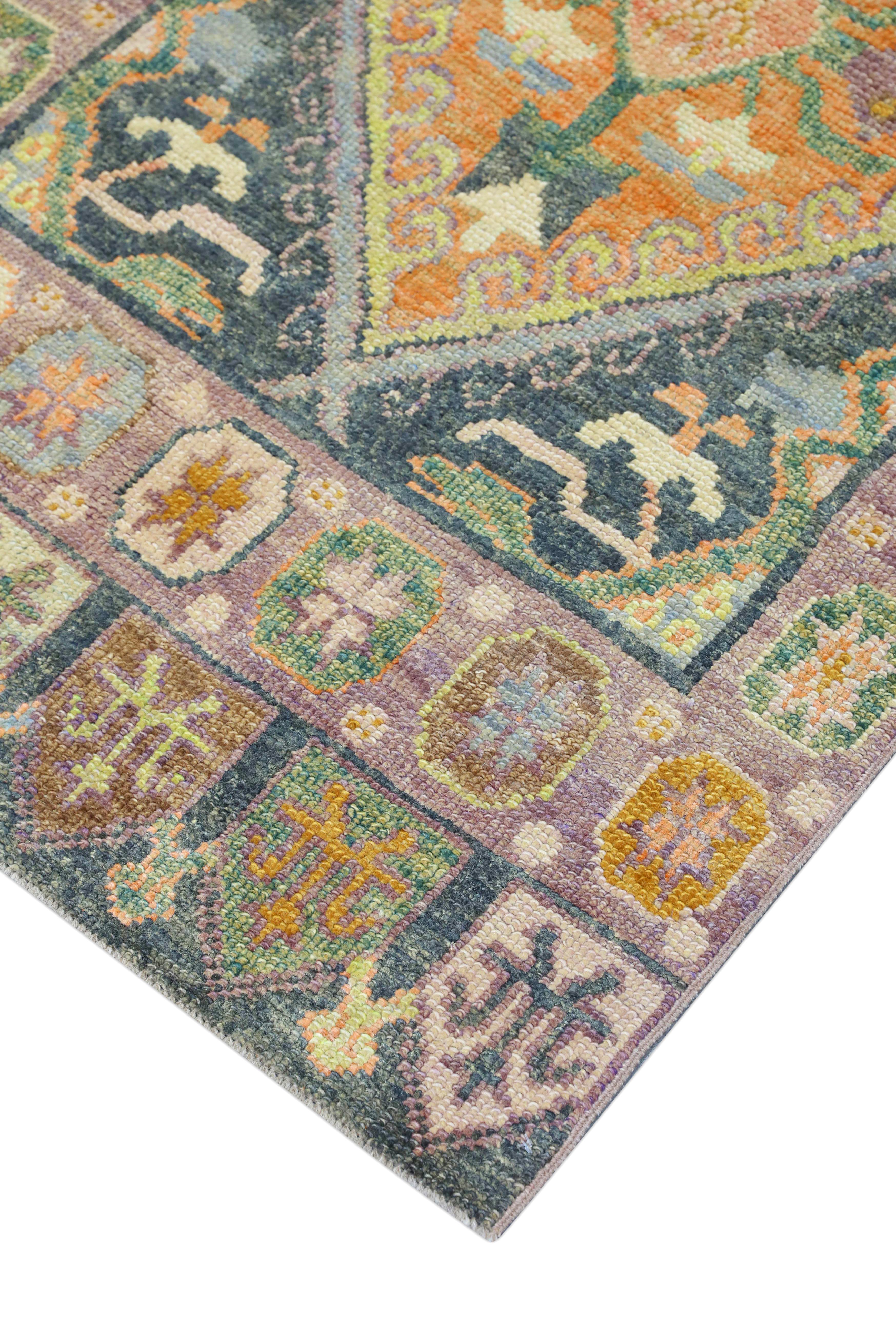 Oushak-Teppich Orientalischer handgeknüpfter türkischer Oushak 2'10