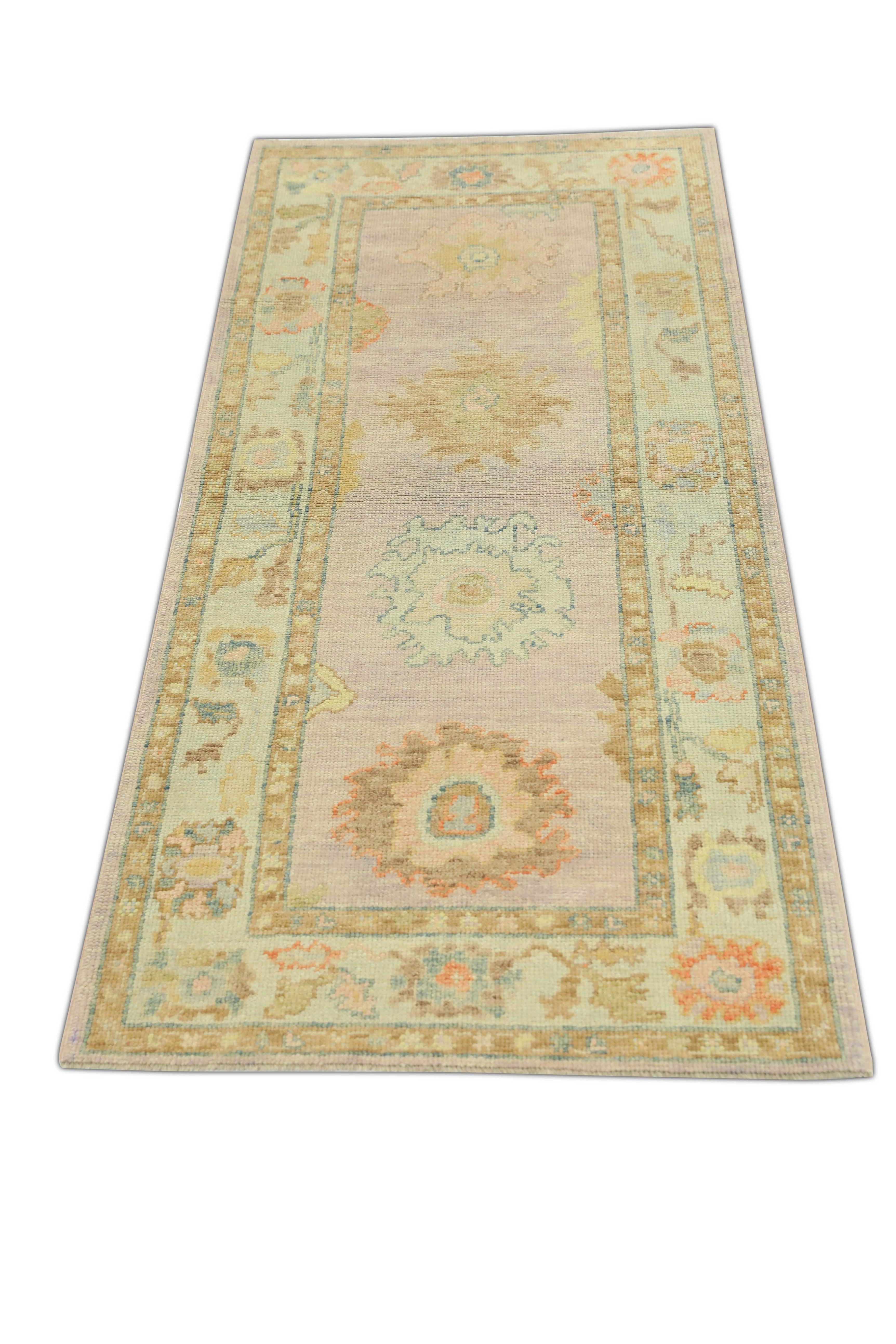 Oushak-Teppich Orientalischer handgeknüpfter türkischer Oushak 2'10