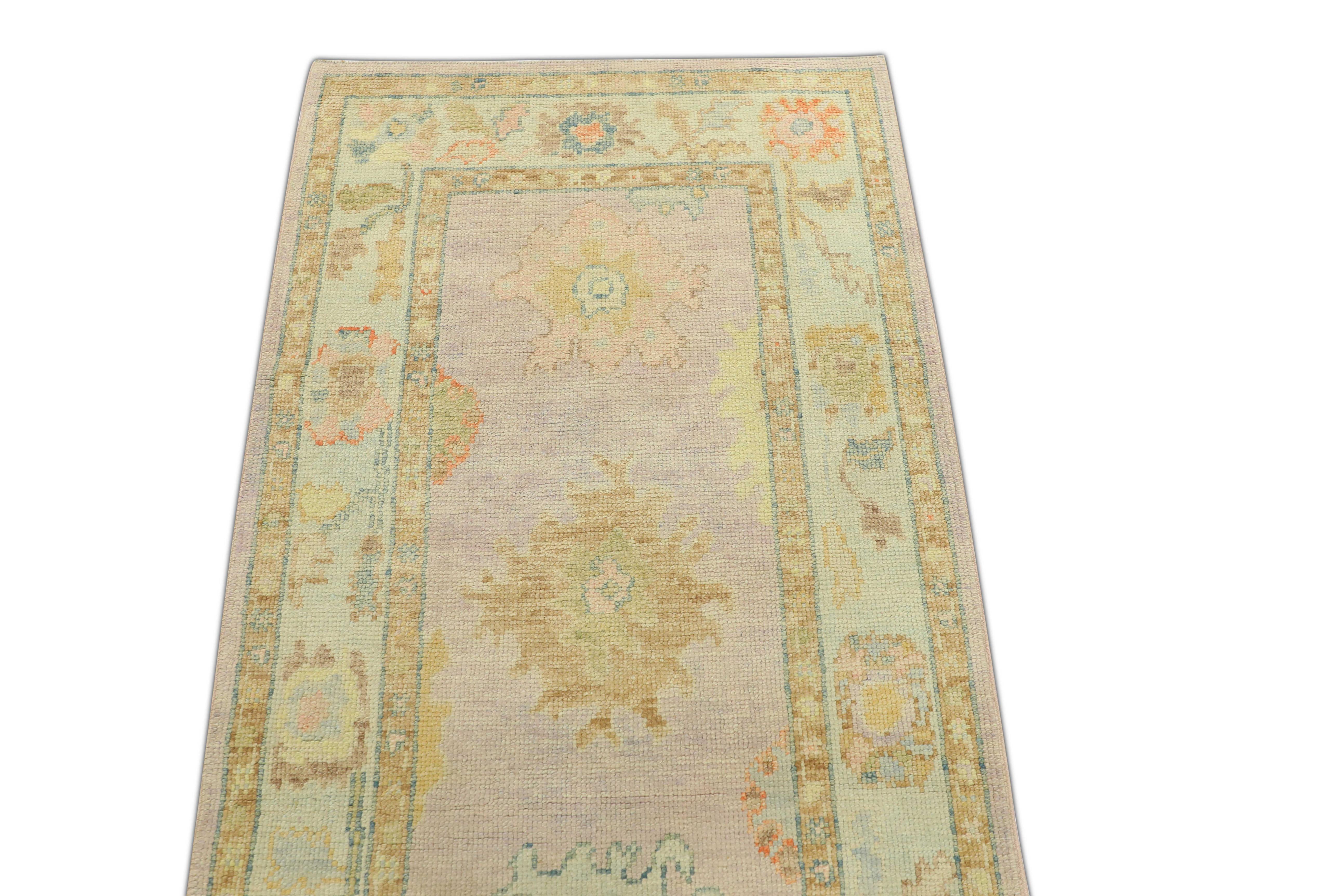Oushak-Teppich Orientalischer handgeknüpfter türkischer Oushak 2'10