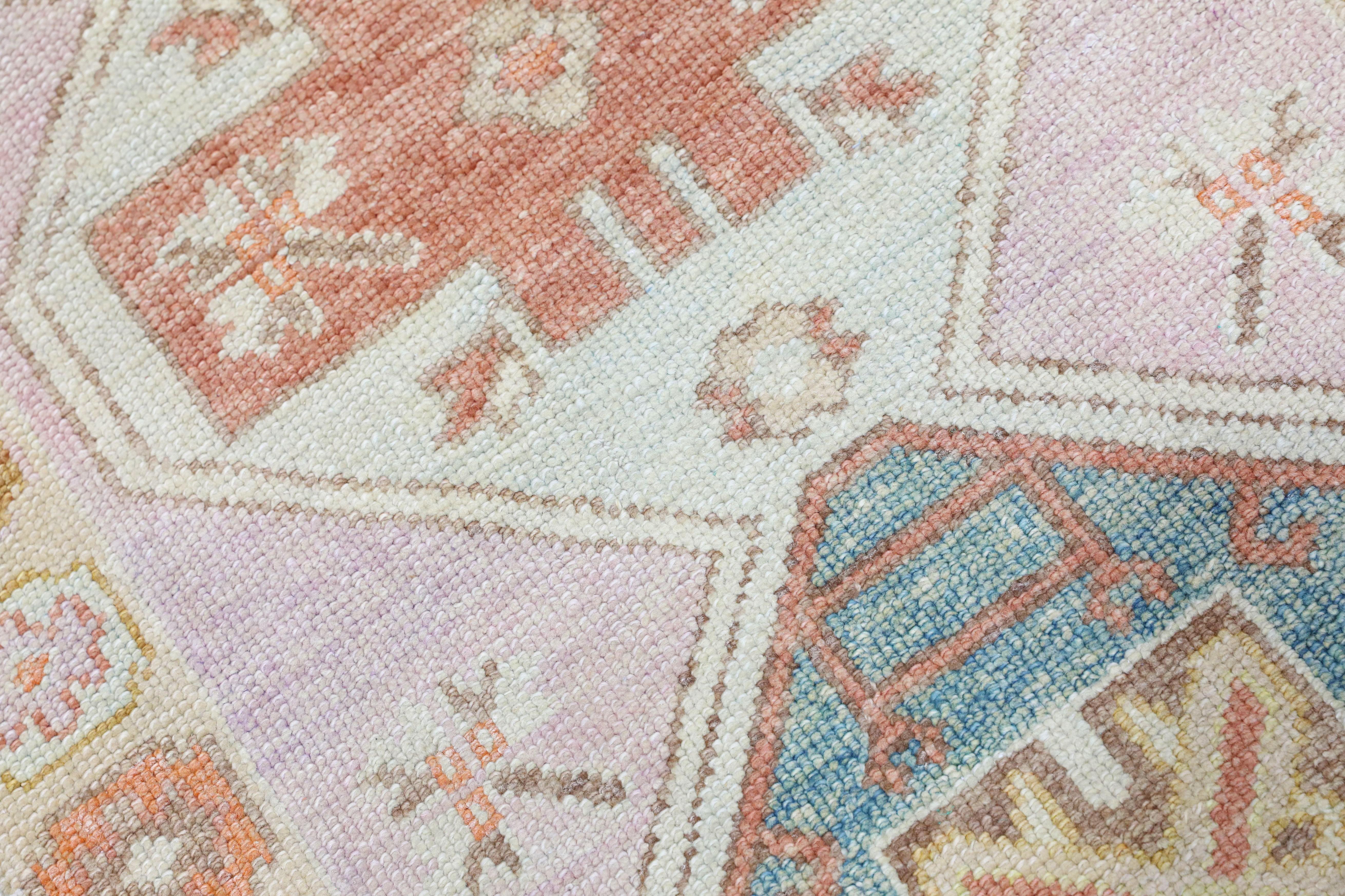 Oushak Rugs Oriental Hand Knots Rugs Turkish Oushak 2'11