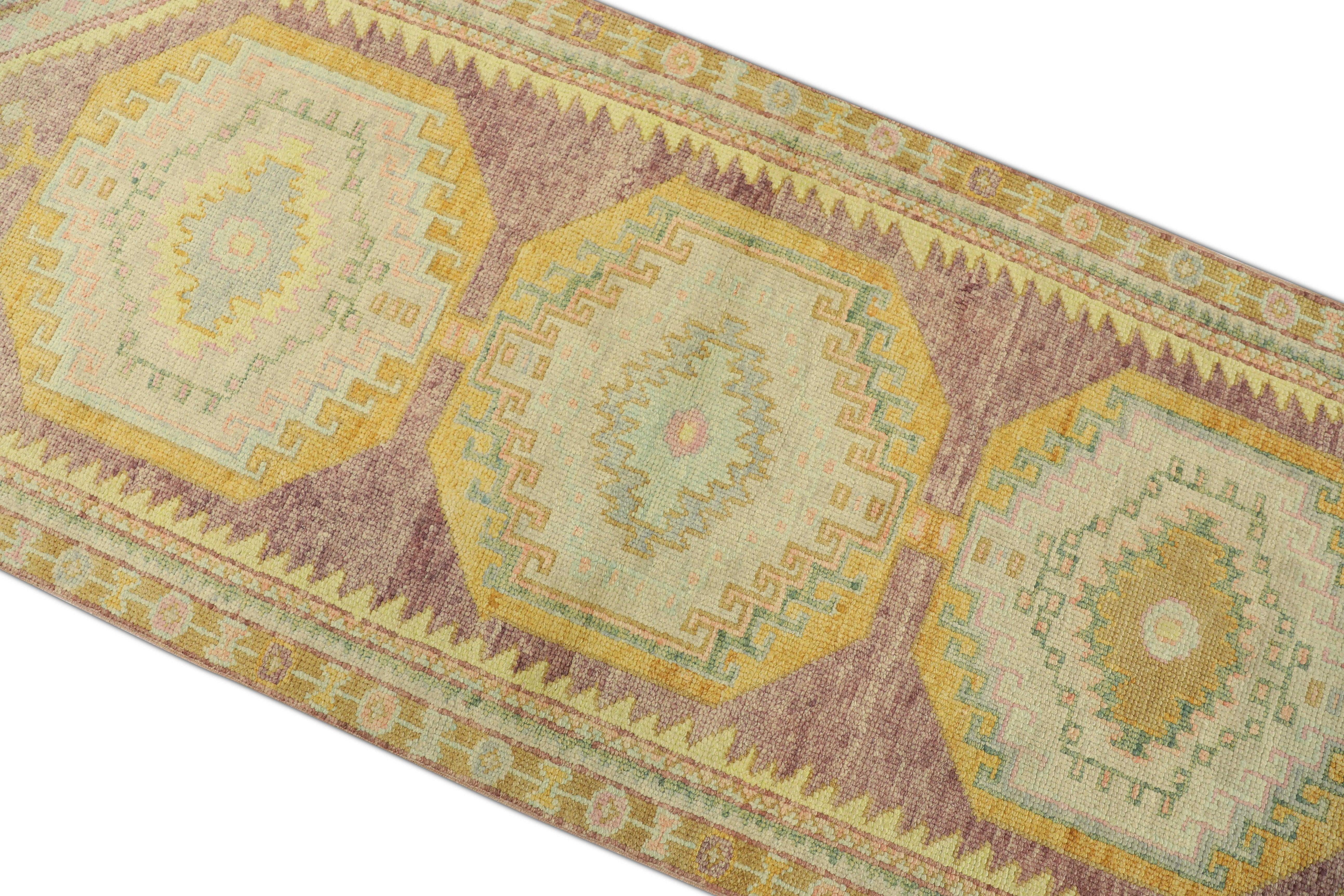 Oushak-Teppich Orientalischer handgeknüpfter türkischer Oushak 2'11