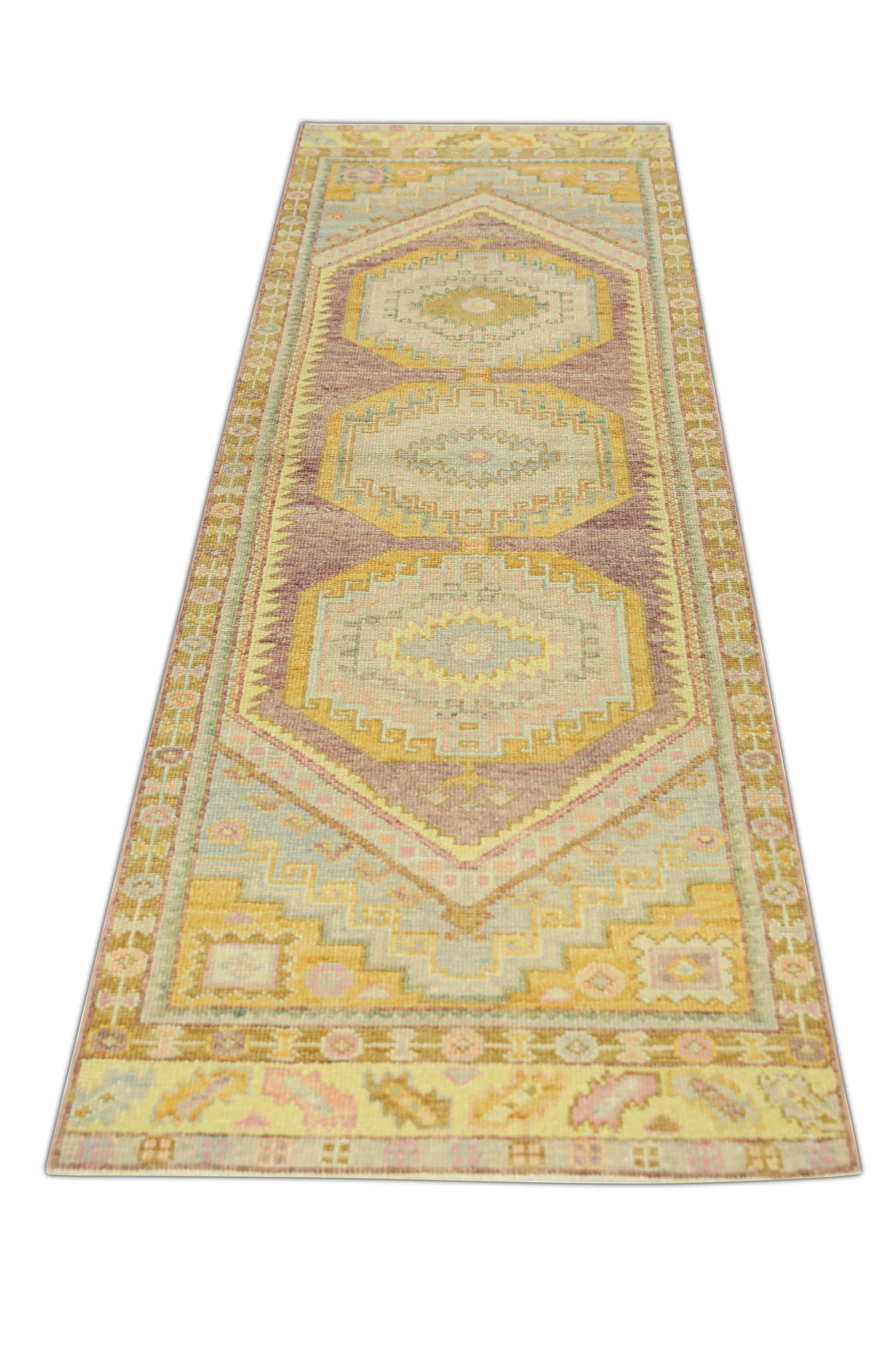 Oushak-Teppich Orientalischer handgeknüpfter türkischer Oushak 2'11