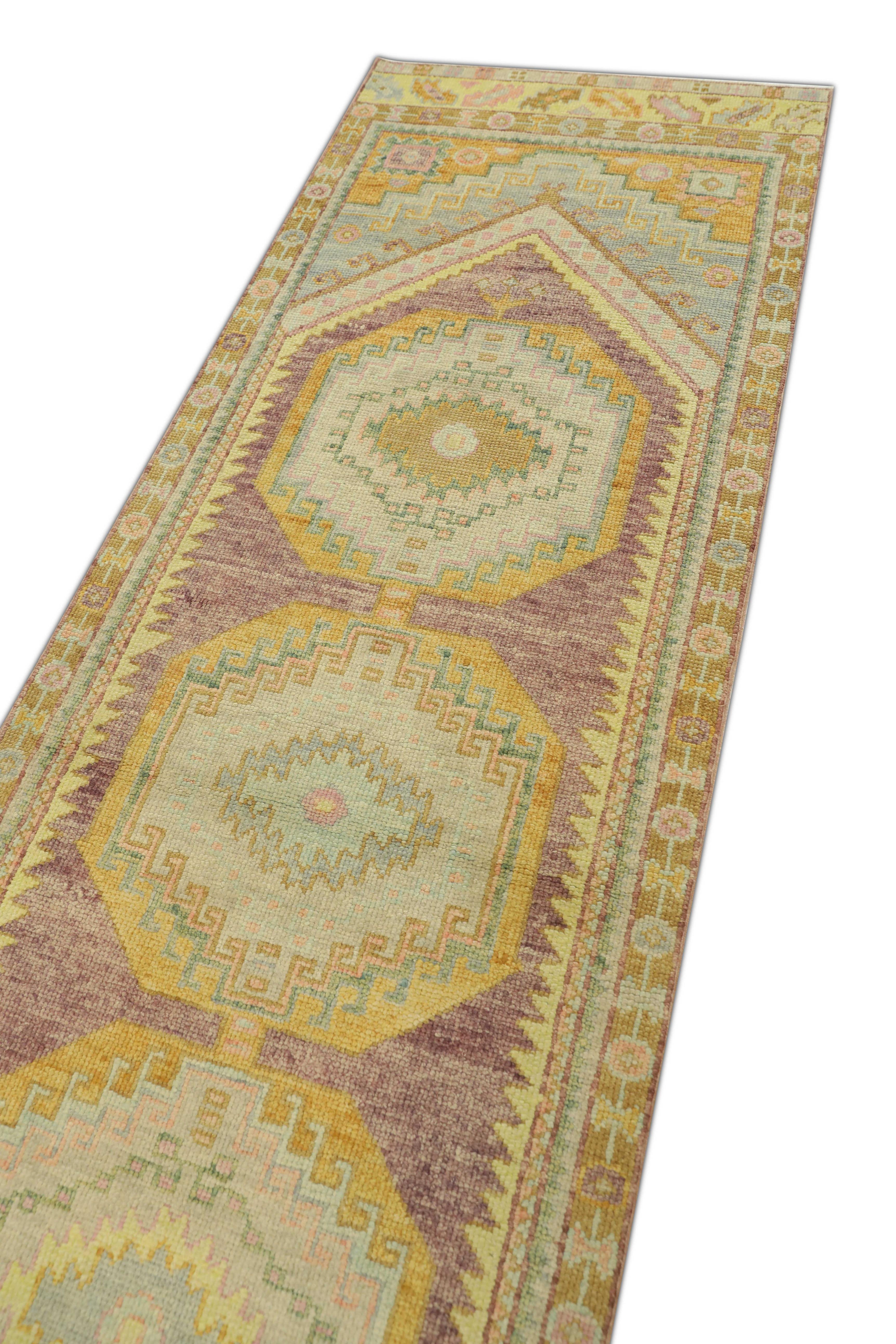Oushak-Teppich Orientalischer handgeknüpfter türkischer Oushak 2'11