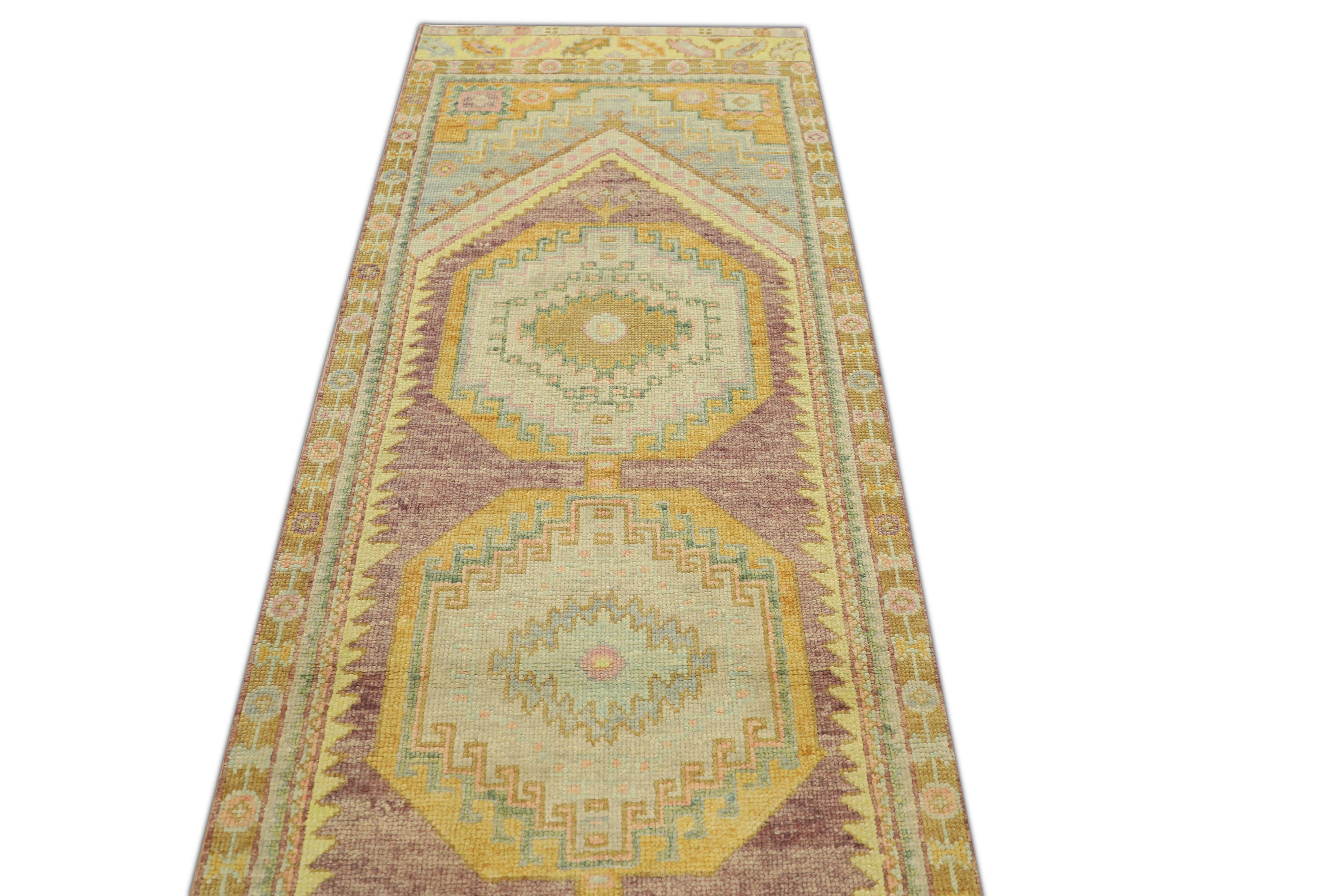 Oushak-Teppich Orientalischer handgeknüpfter türkischer Oushak 2'11