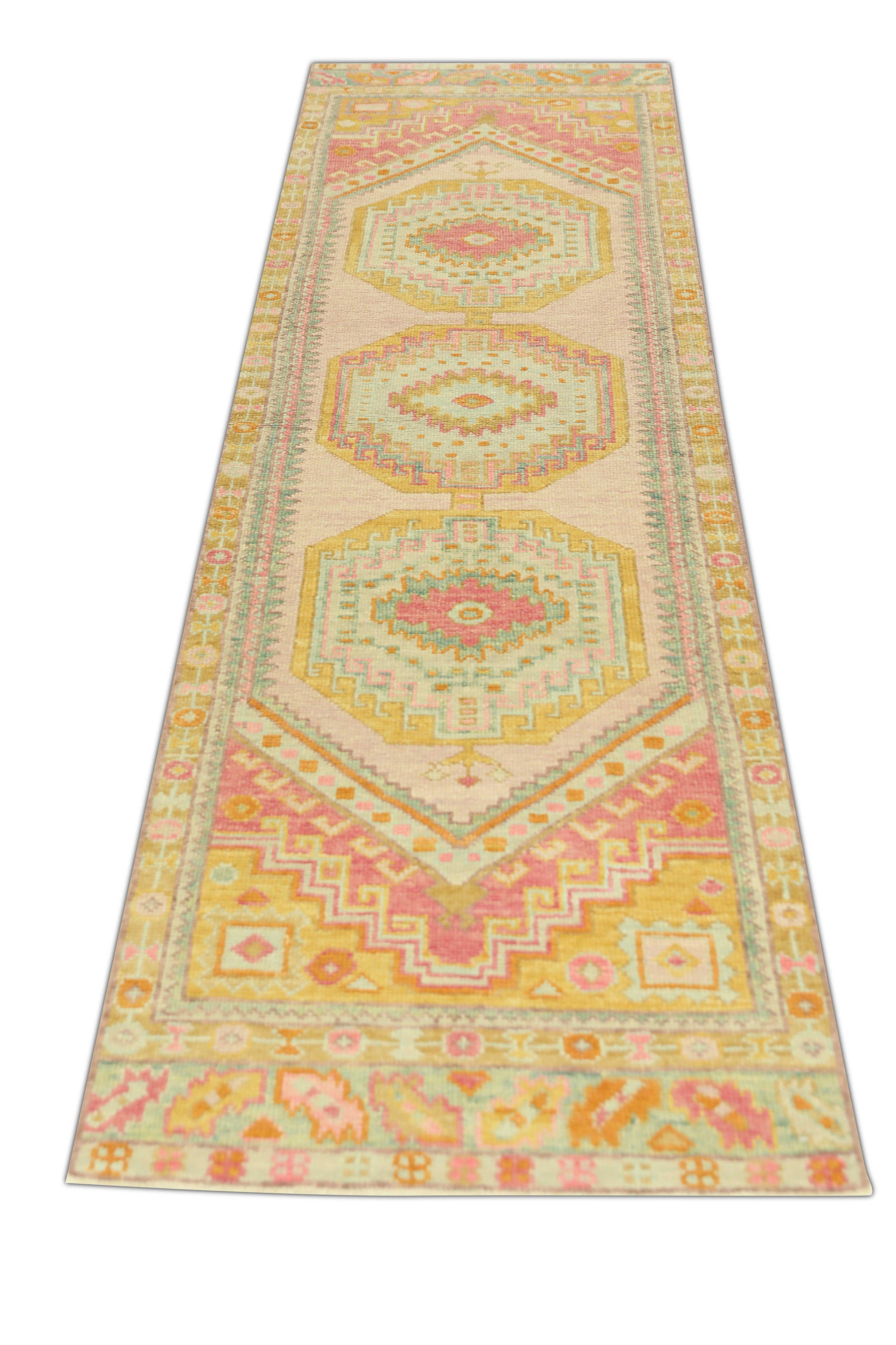 Oushak-Teppich Orientalischer handgeknüpfter türkischer Oushak 2'11