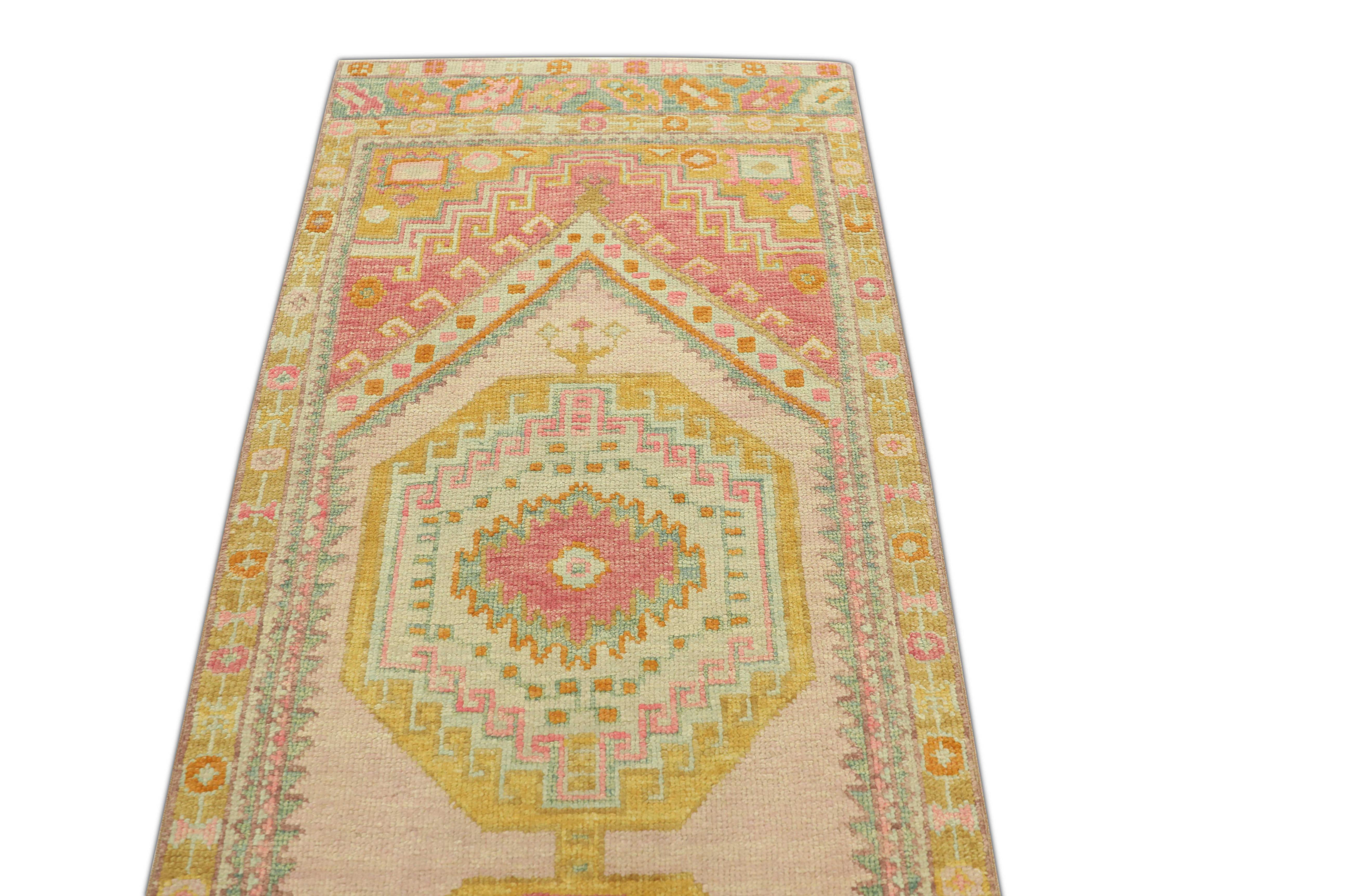 Oushak-Teppich Orientalischer handgeknüpfter türkischer Oushak 2'11
