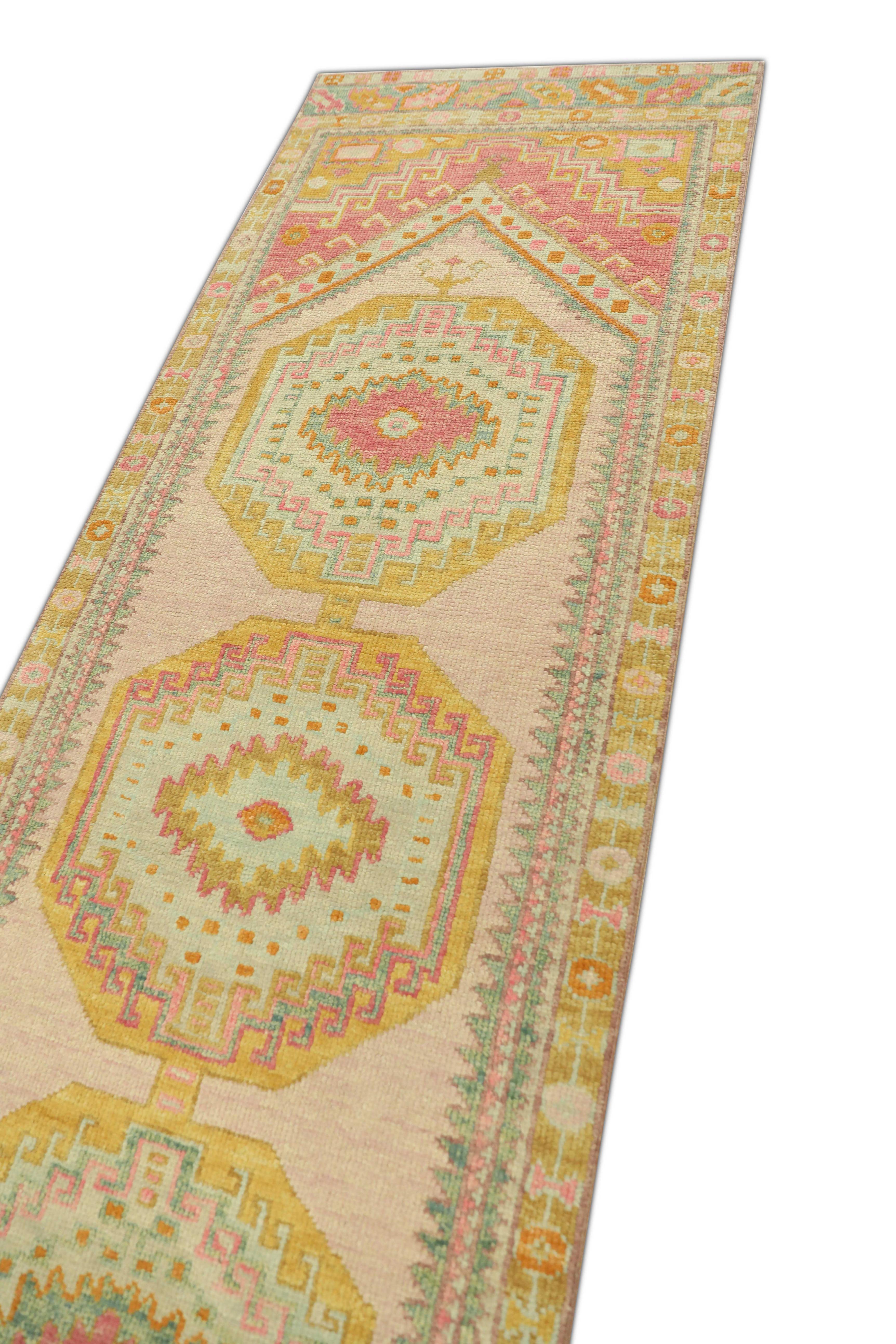 Oushak-Teppich Orientalischer handgeknüpfter türkischer Oushak 2'11