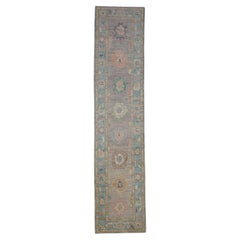 Oushak Rug Oriental Hand Knotted Turkish Oushak 2'11" x 13'1" #2083